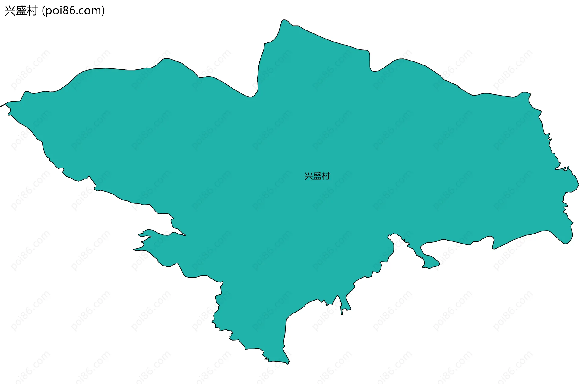 兴盛村边界地图