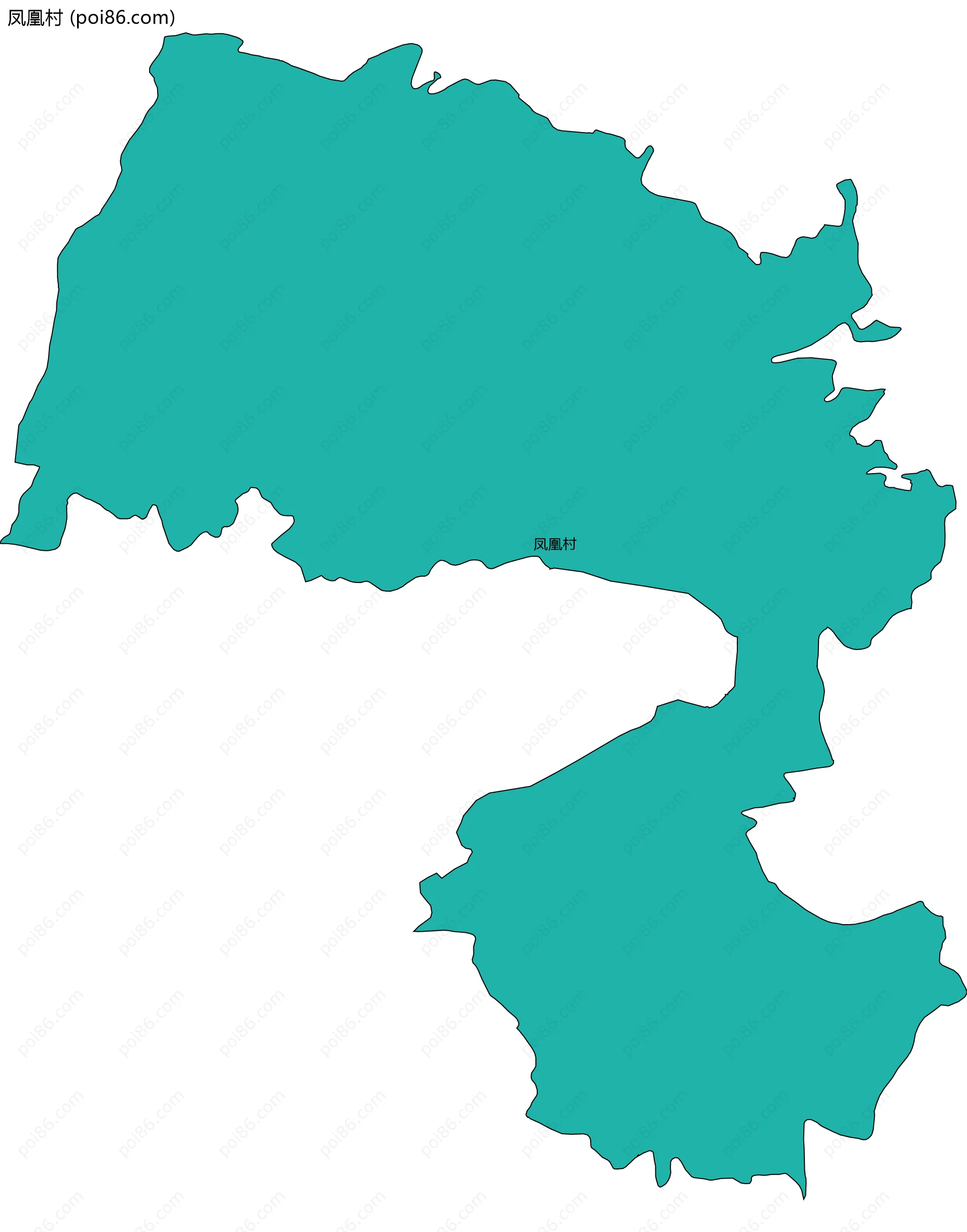 凤凰村边界地图