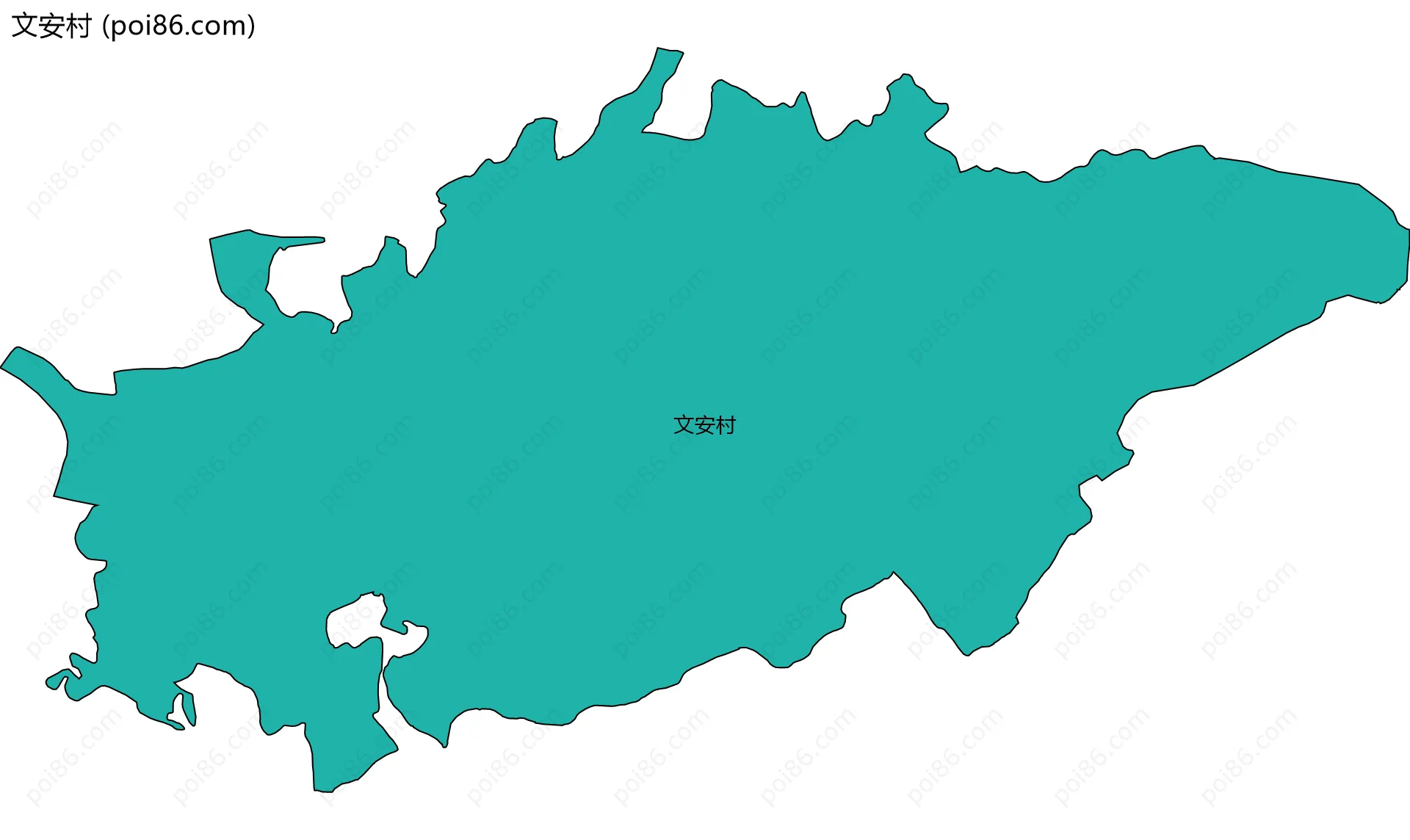 文安村边界地图