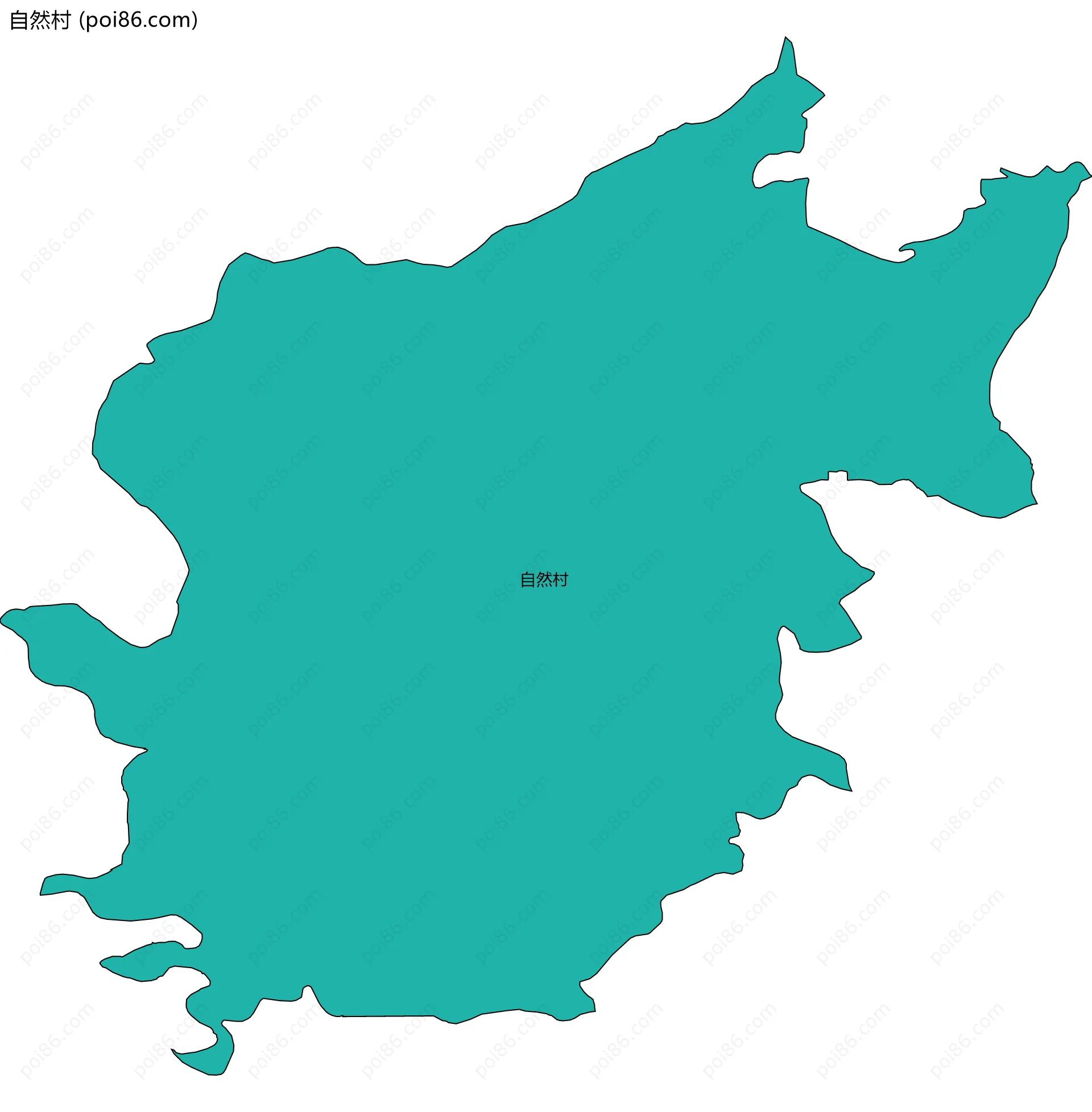 自然村边界地图