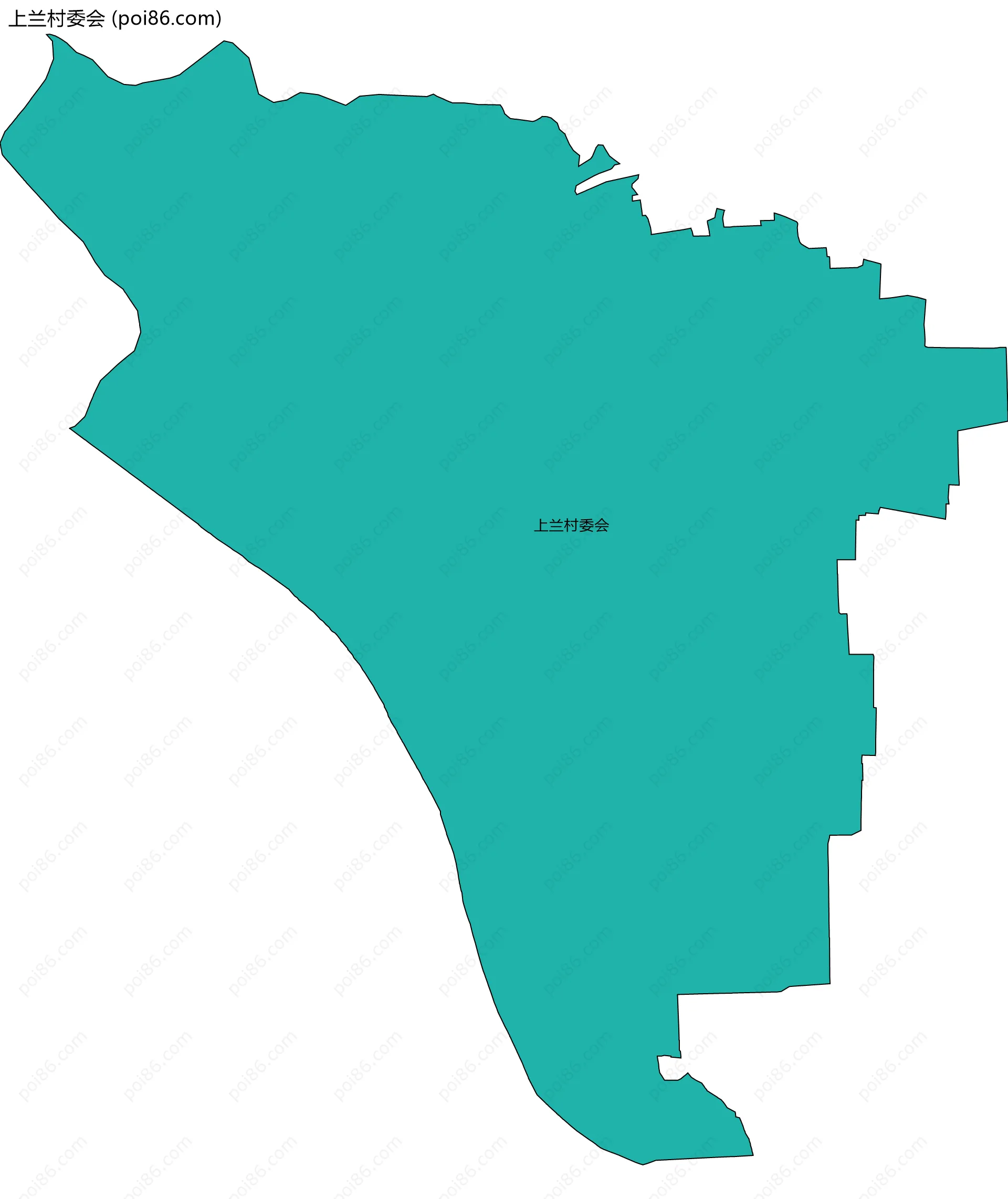 上兰村委会边界地图