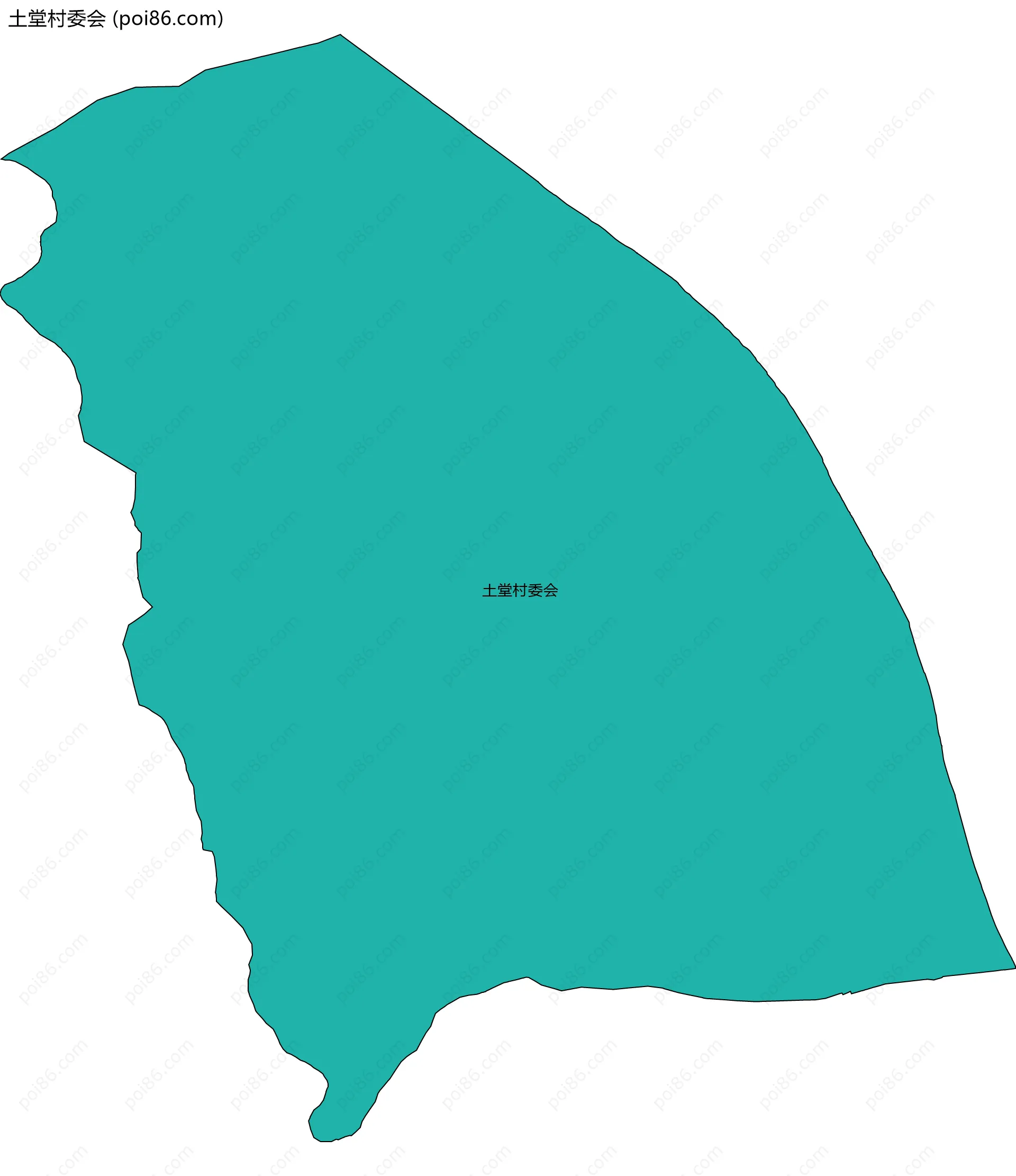 土堂村委会边界地图