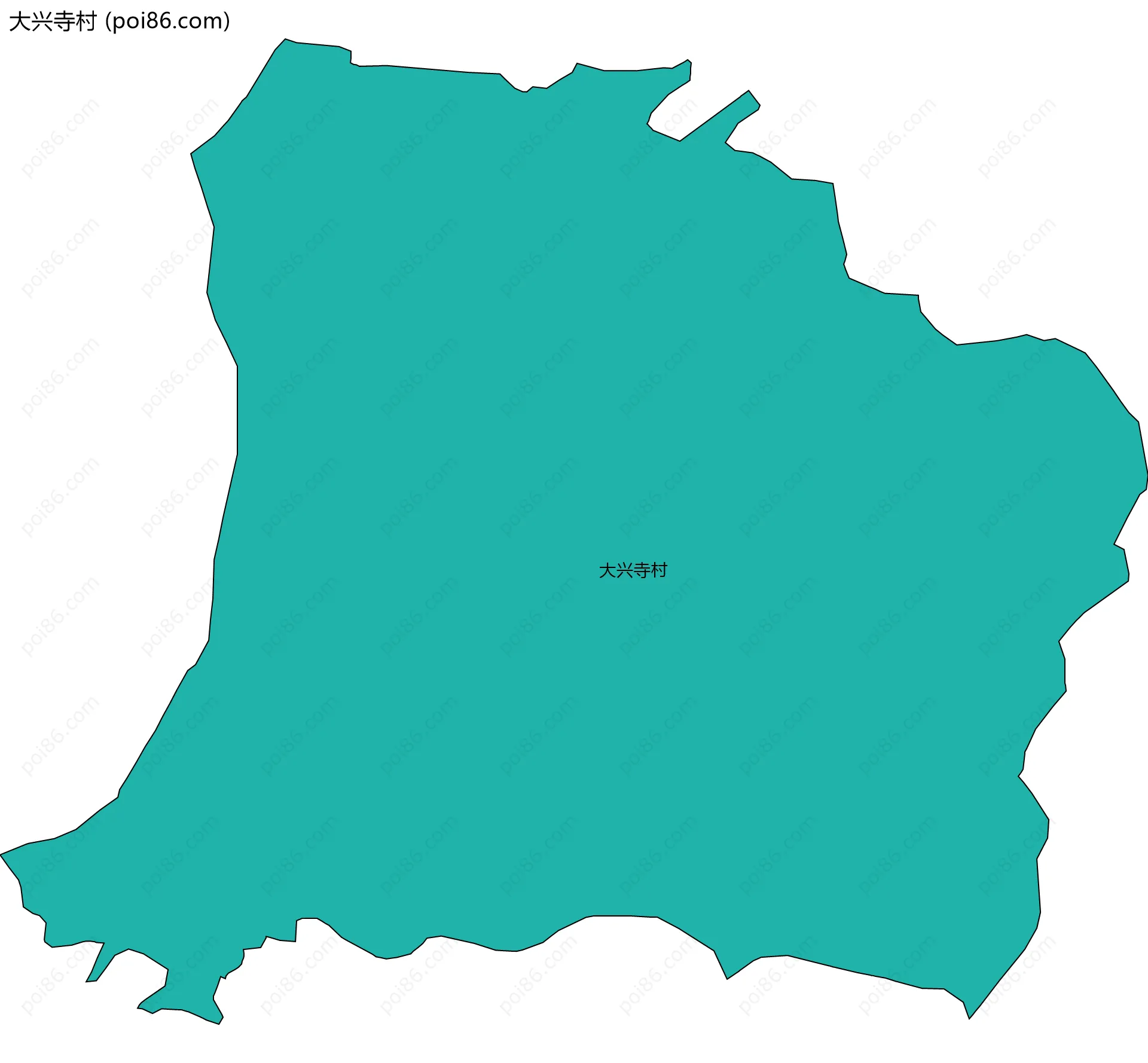 大兴寺村边界地图