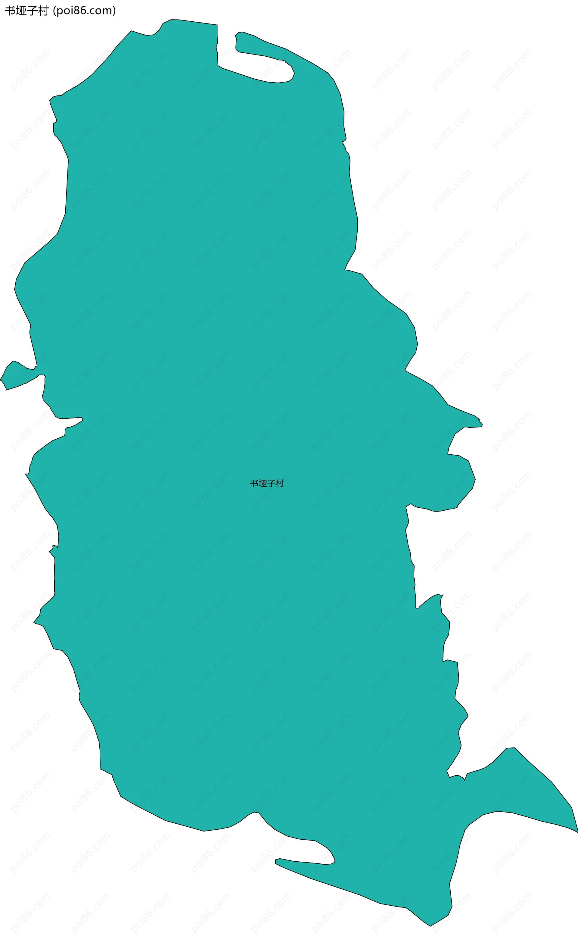 书垭子村边界地图