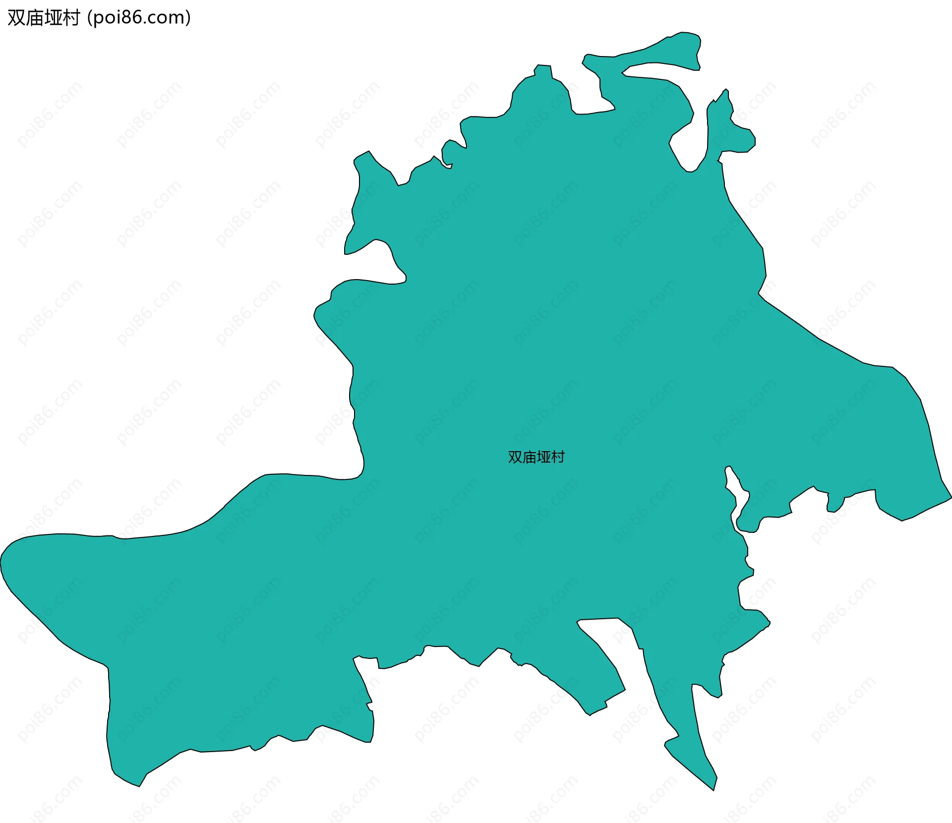 双庙垭村边界地图