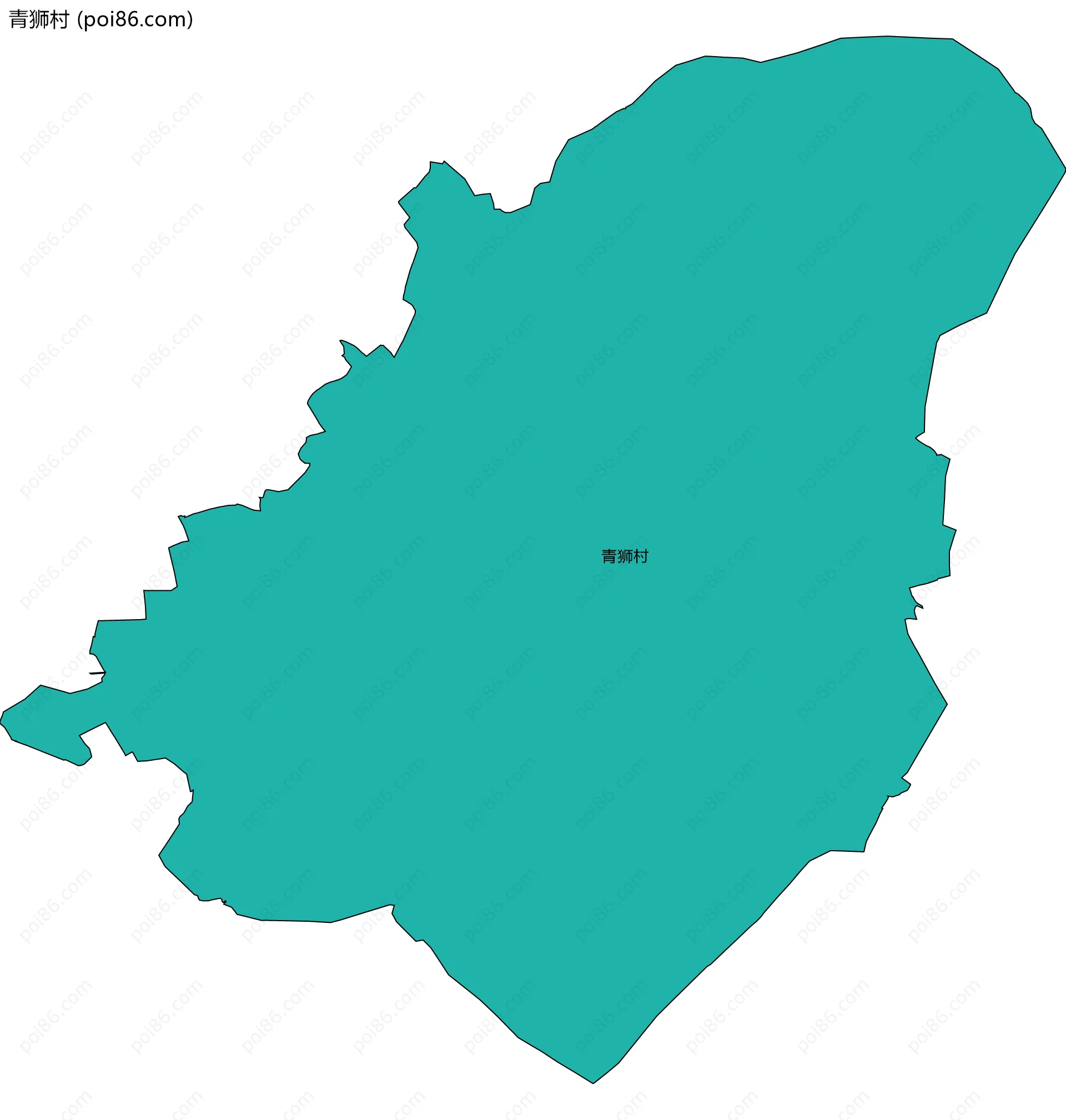 青狮村边界地图