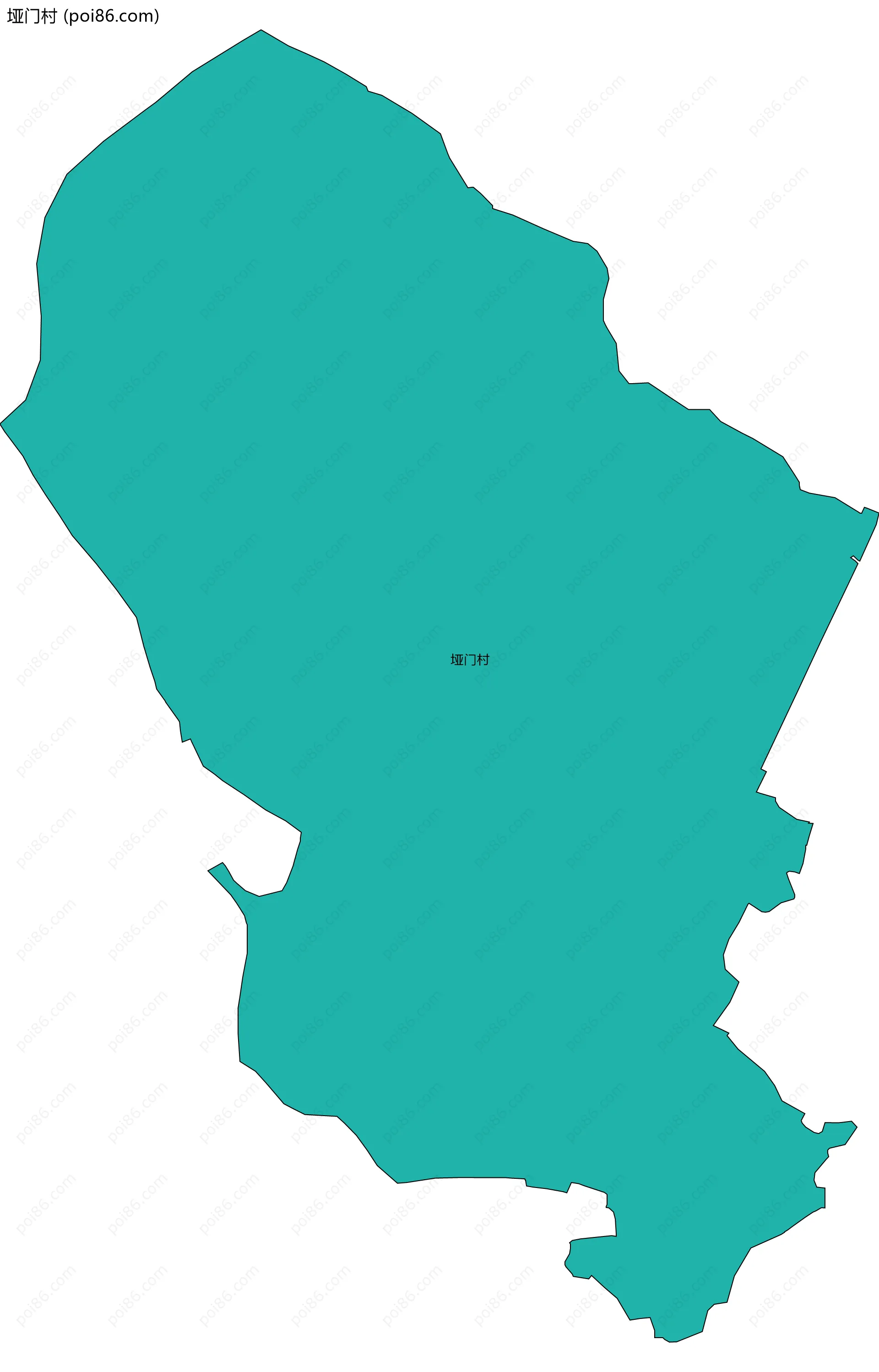 垭门村边界地图