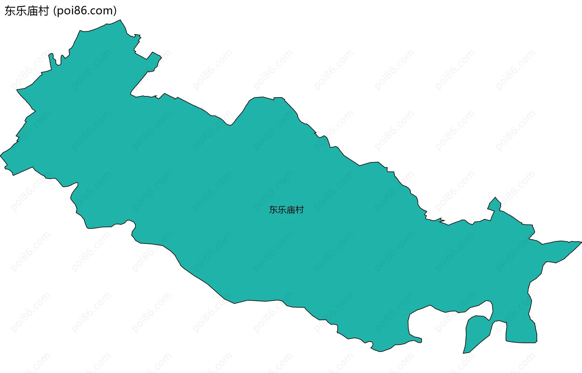 东乐庙村边界地图