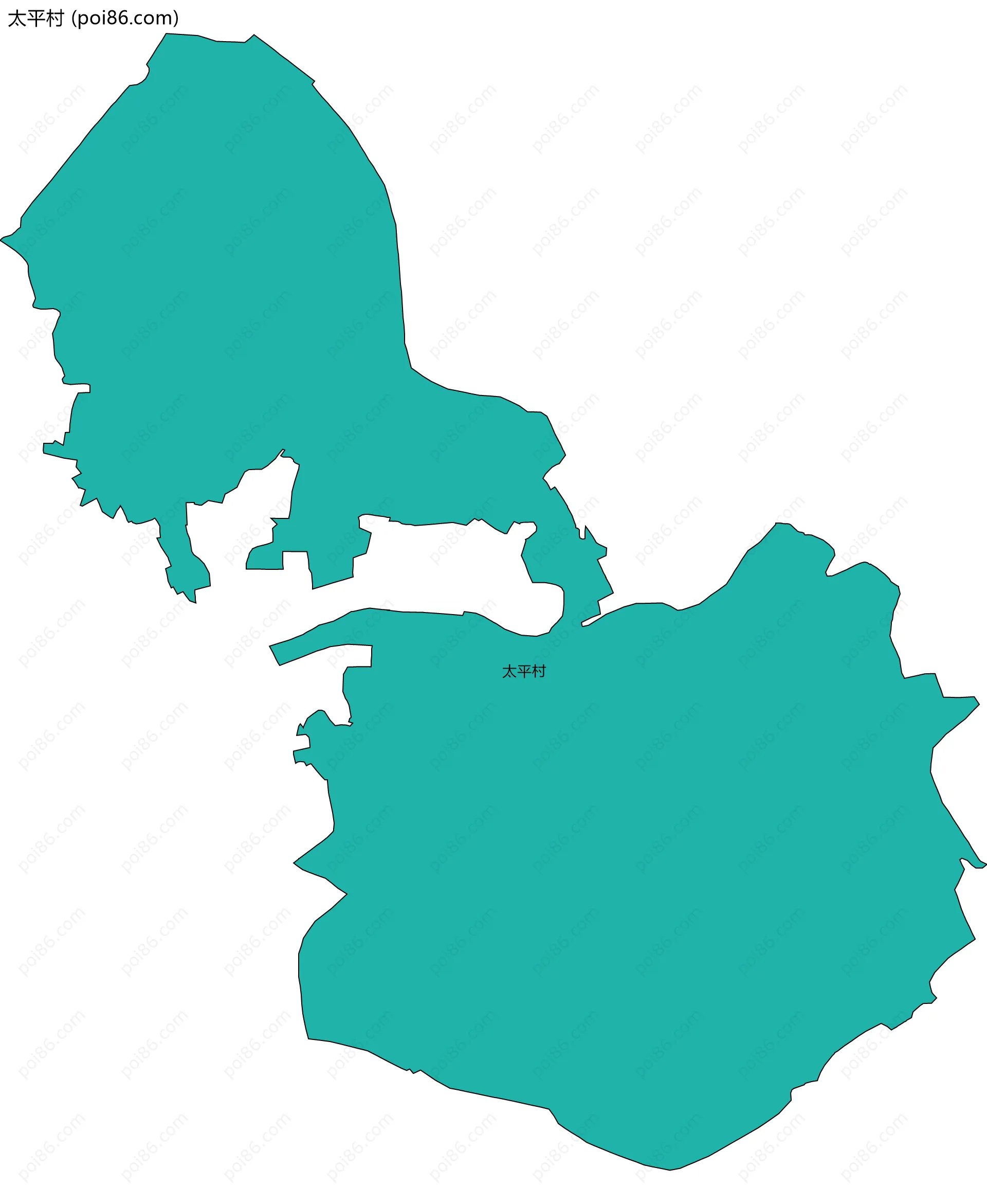 太平村边界地图