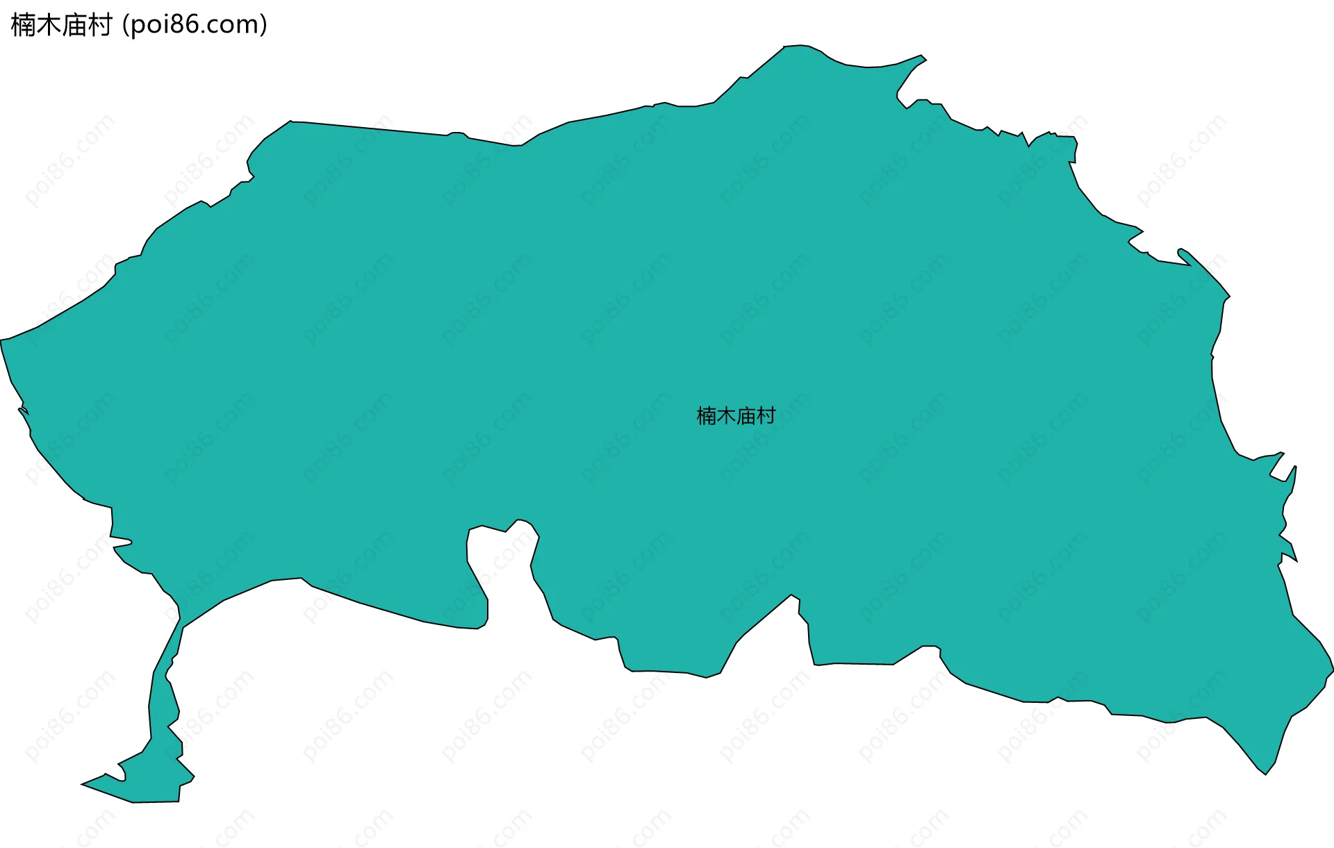 楠木庙村边界地图