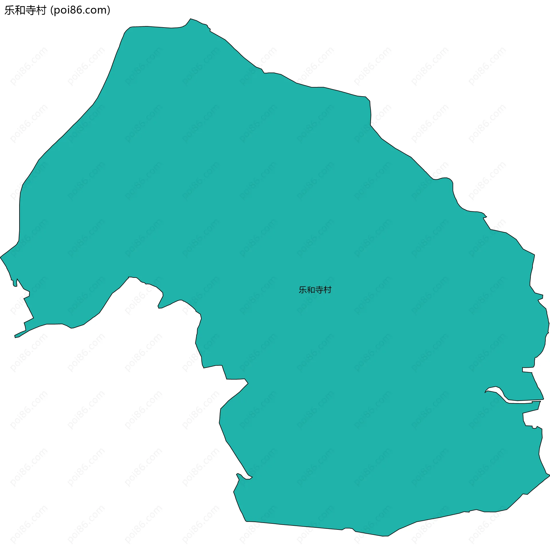 乐和寺村边界地图