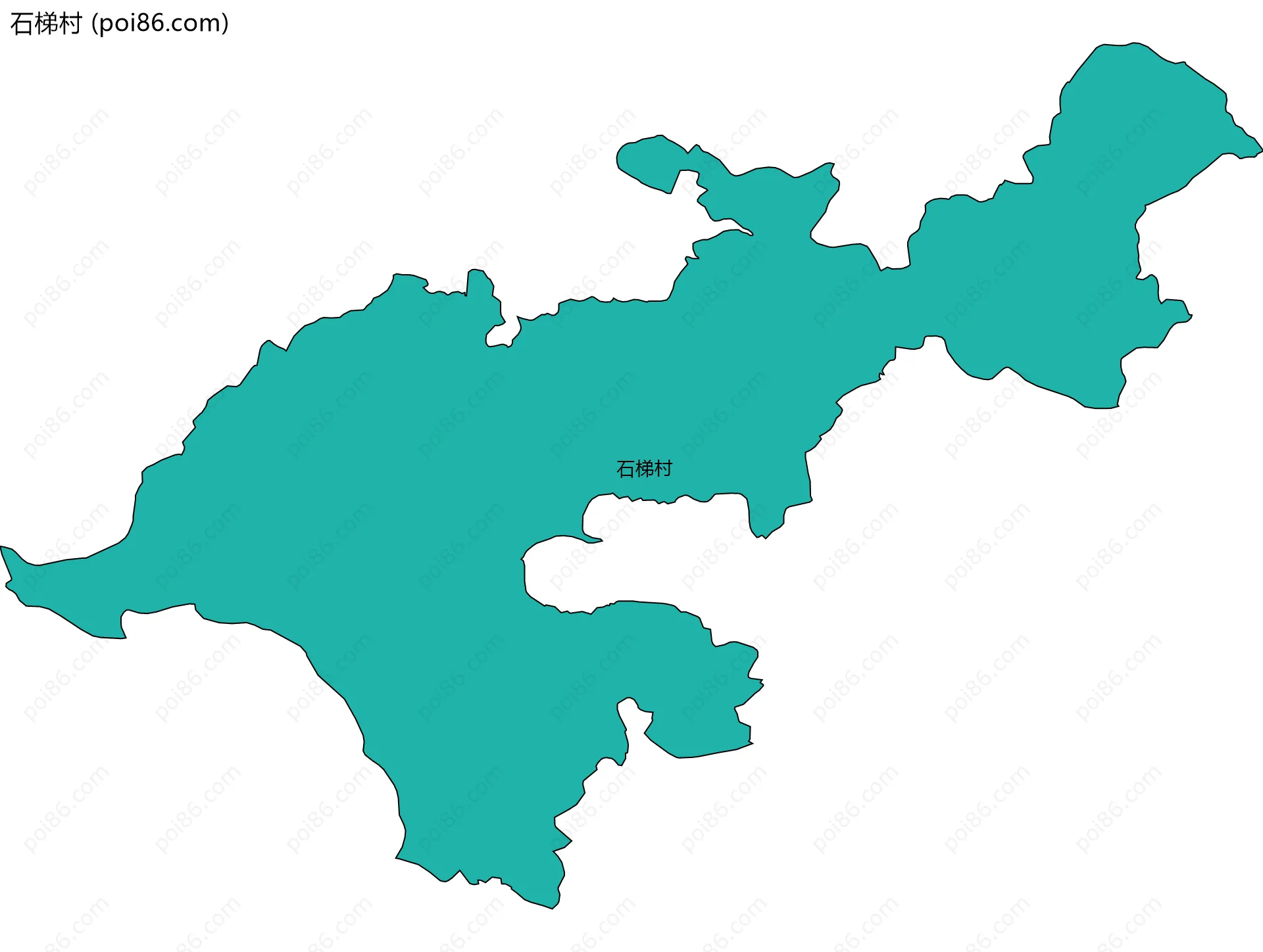 石梯村边界地图