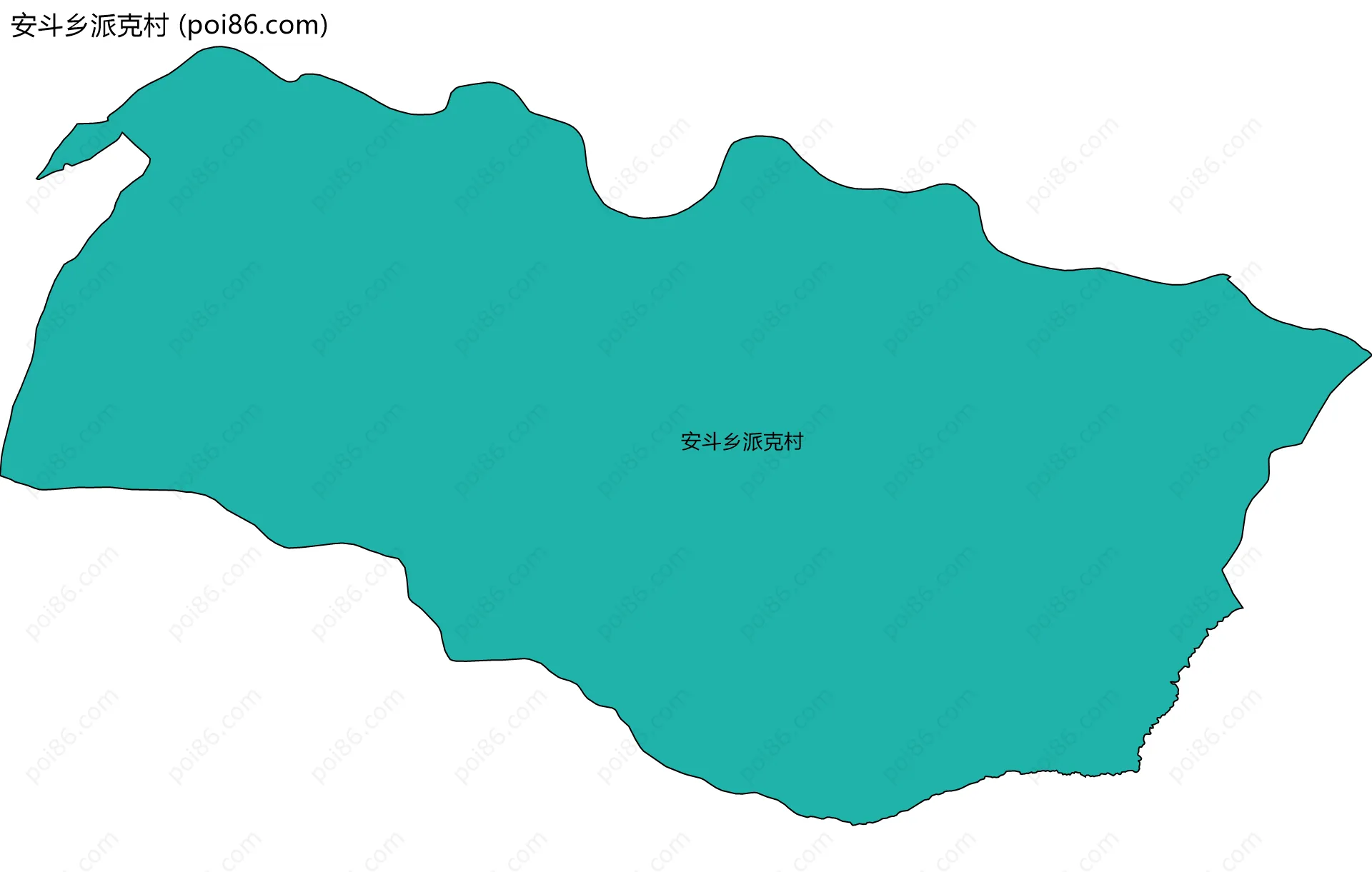 安斗乡派克村边界地图