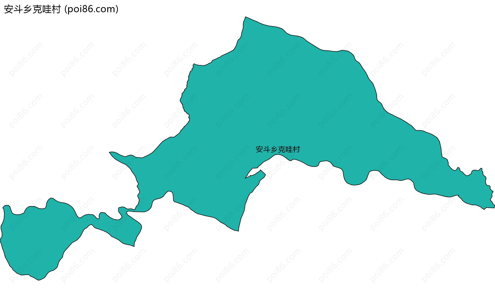 安斗乡克哇村边界地图