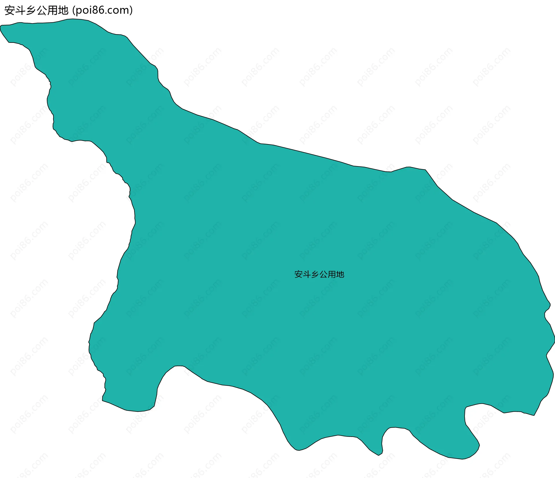安斗乡公用地边界地图
