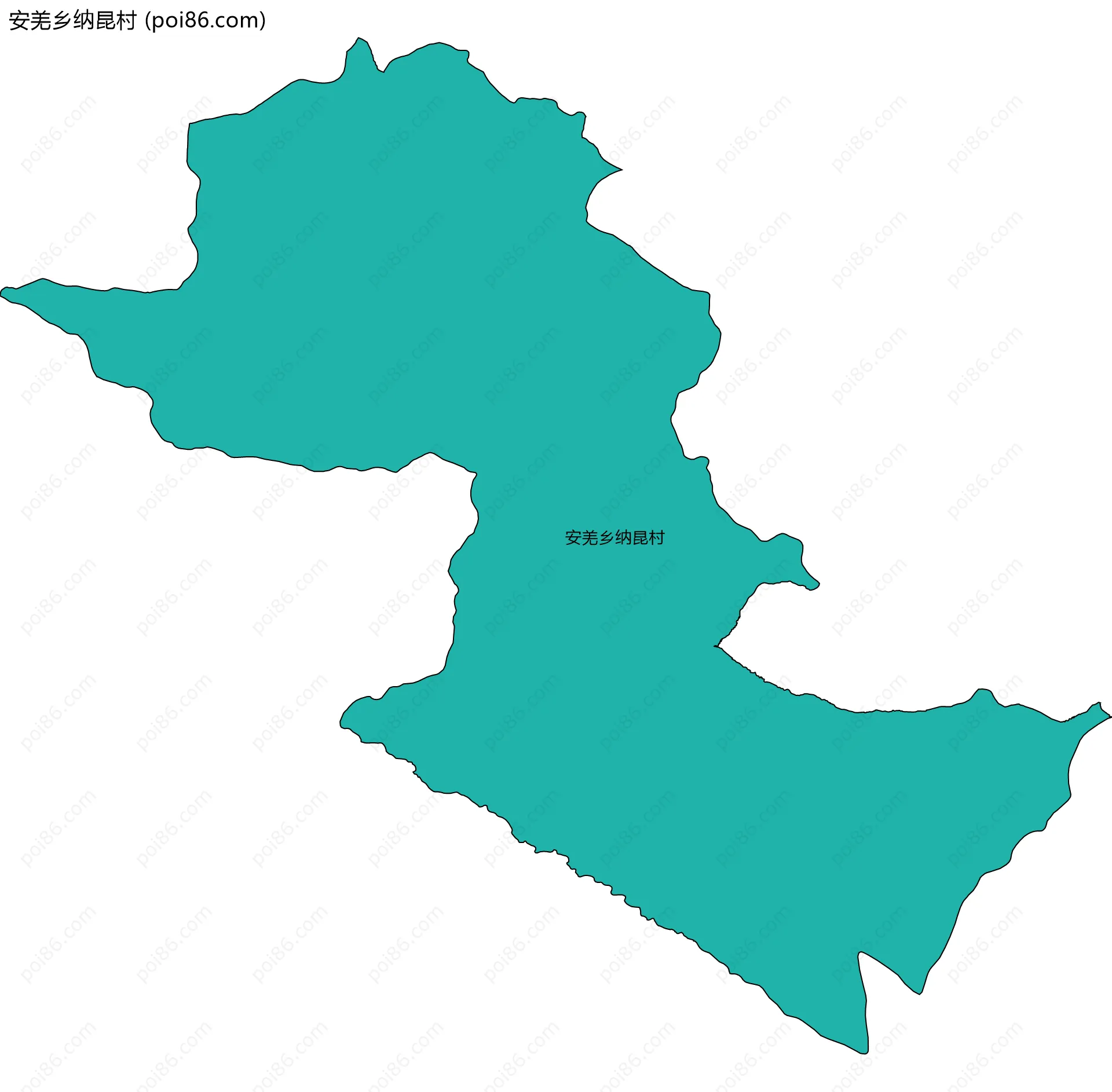 安羌乡纳昆村边界地图