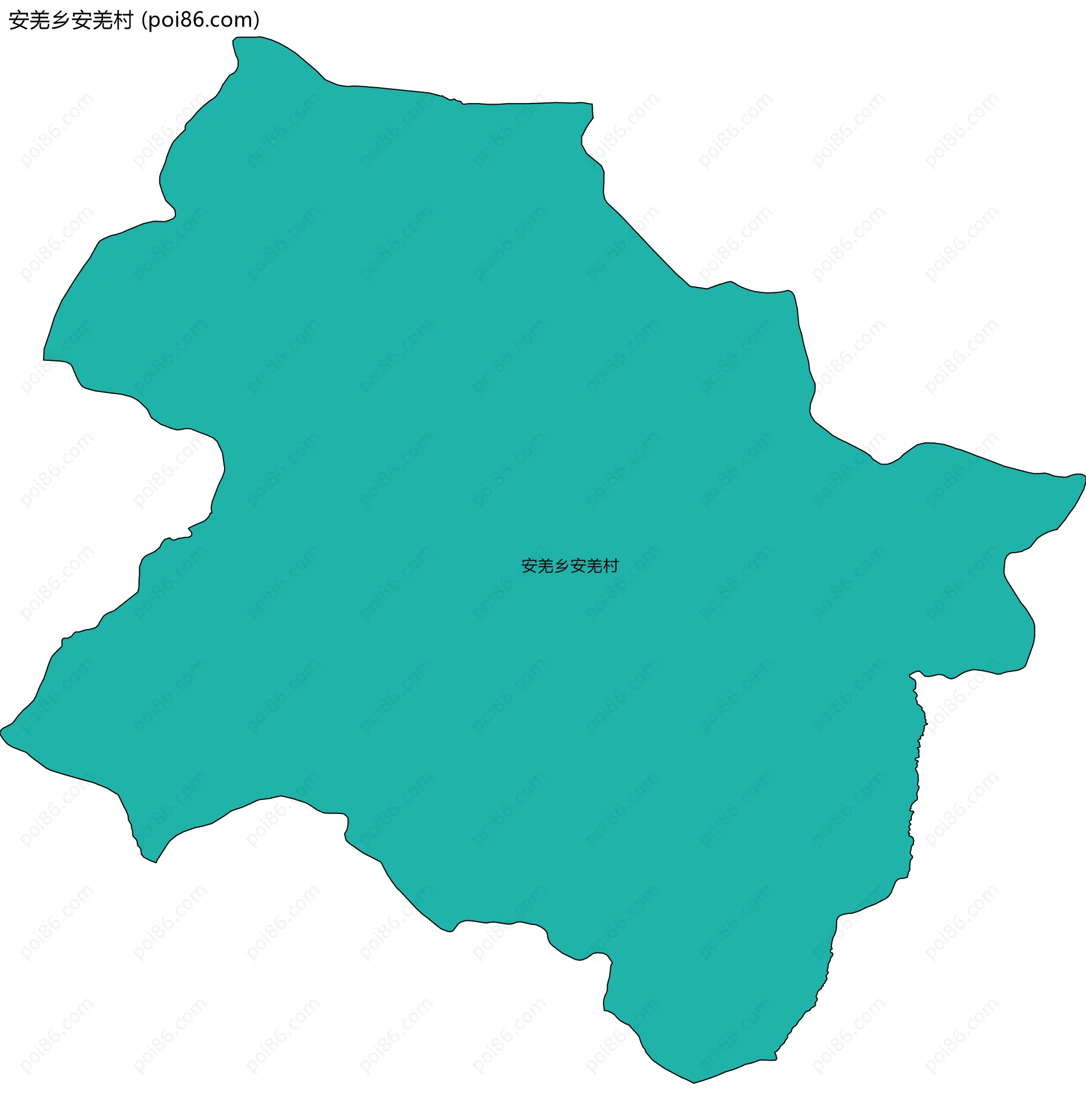 安羌乡安羌村边界地图