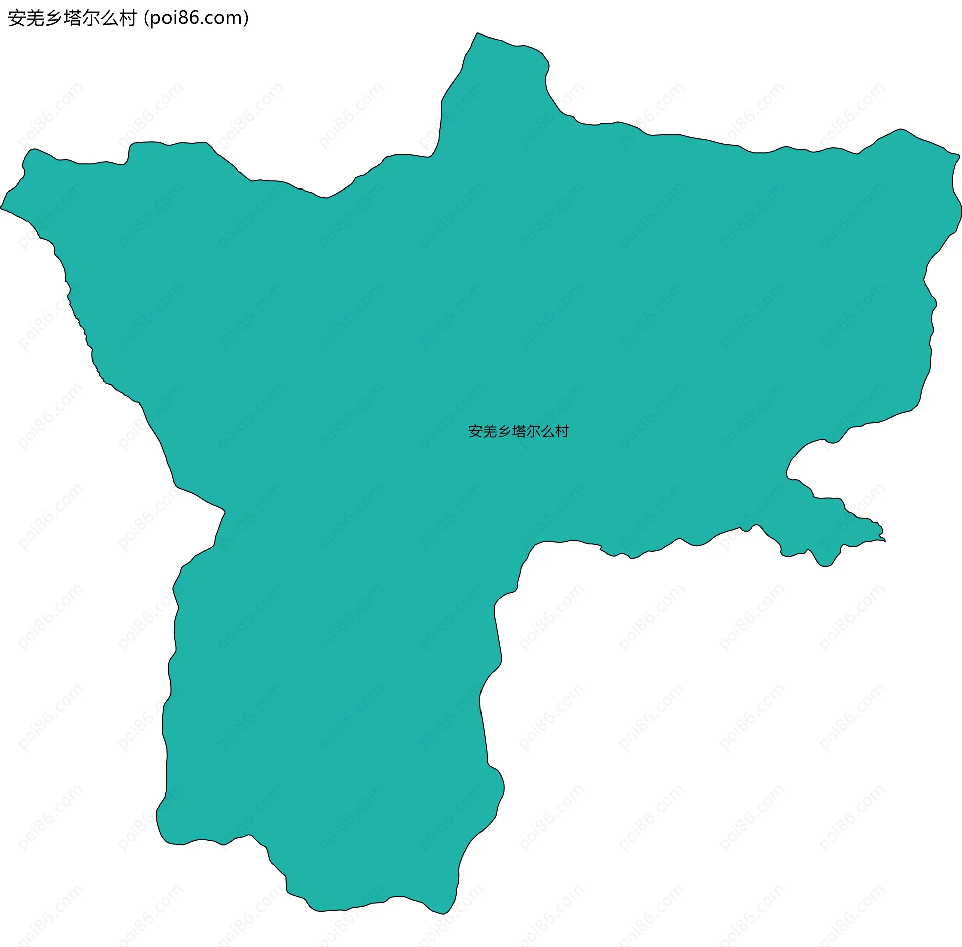 安羌乡塔尔么村边界地图