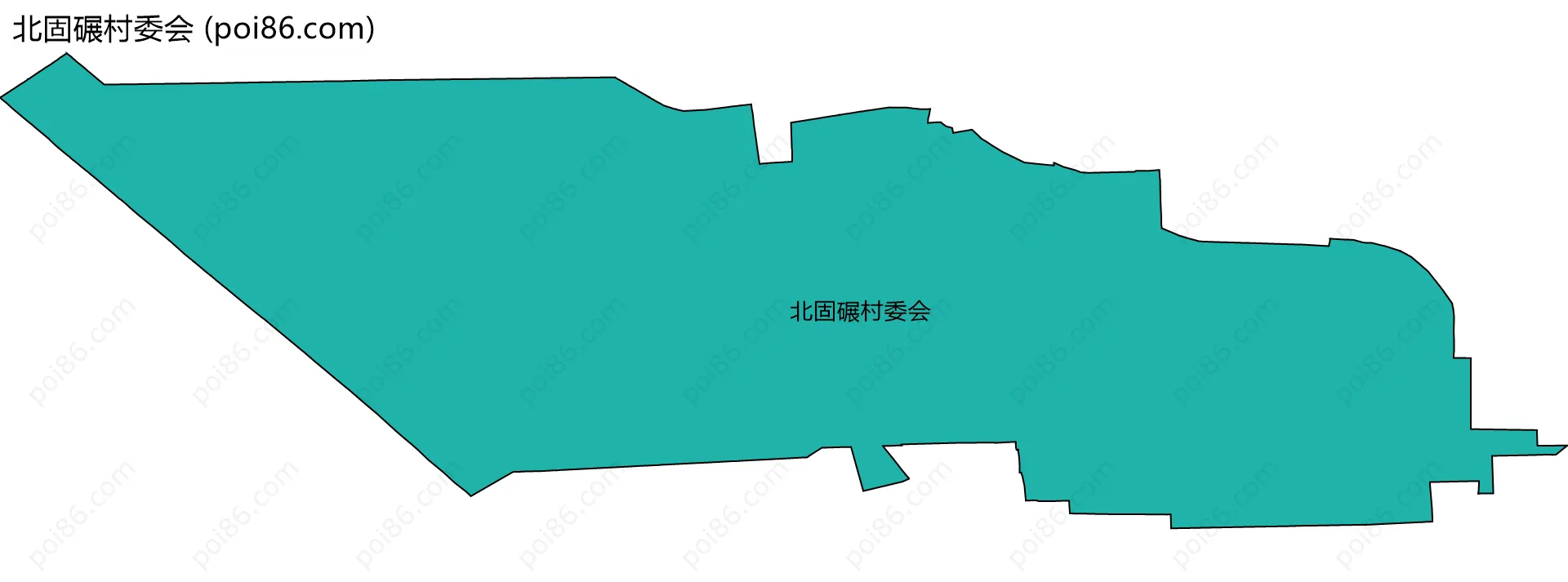 北固碾村委会边界地图