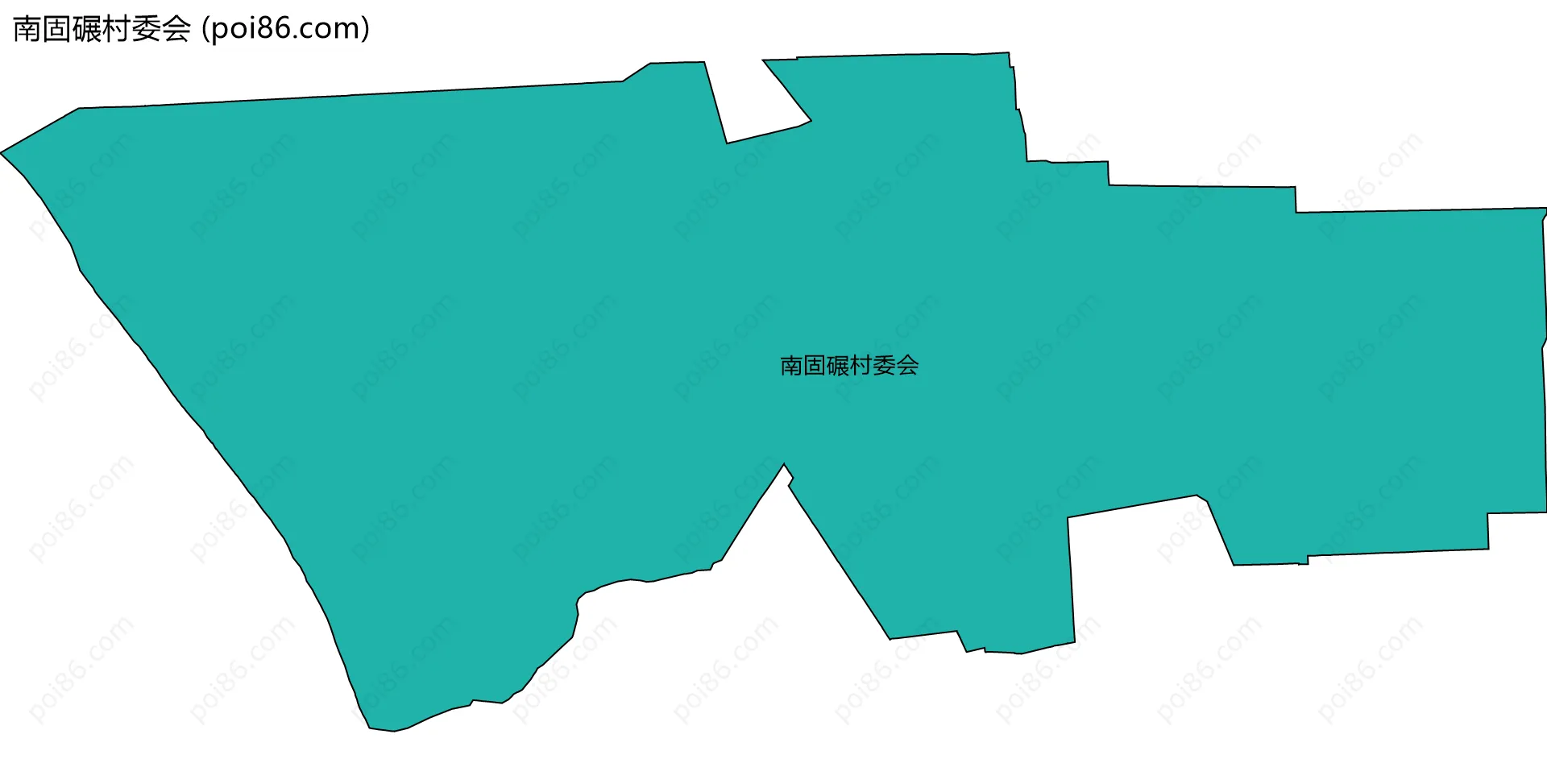 南固碾村委会边界地图