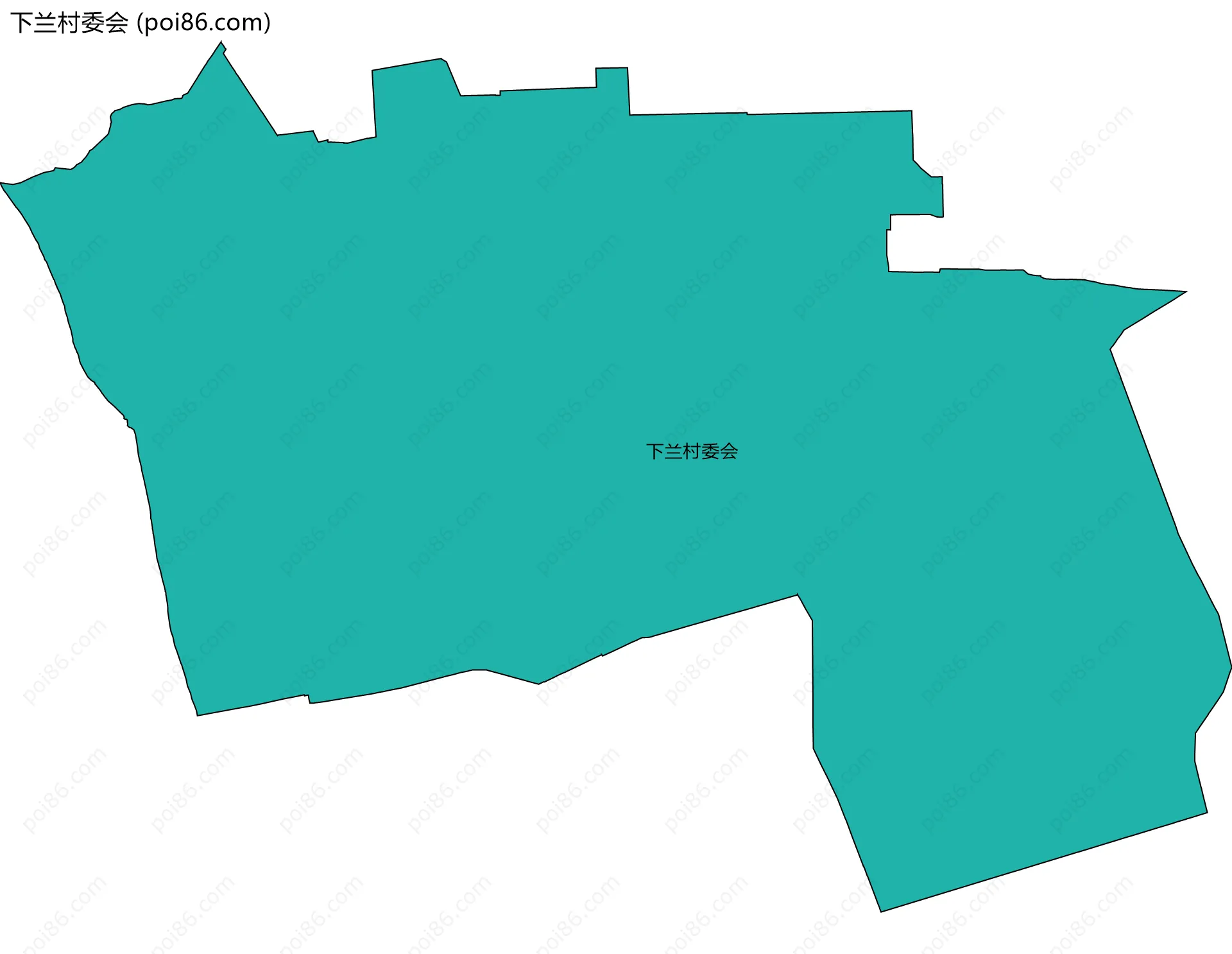 下兰村委会边界地图
