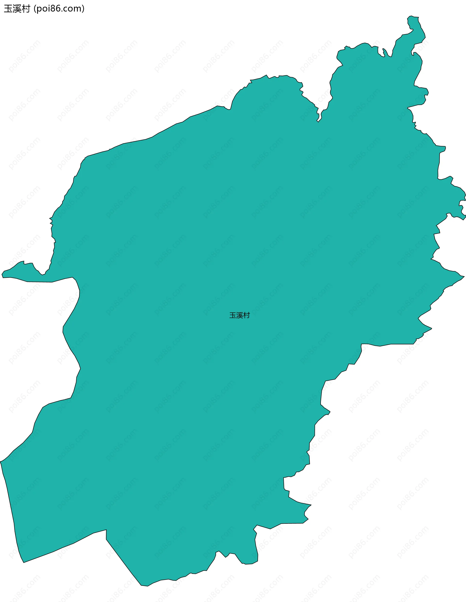 玉溪村边界地图