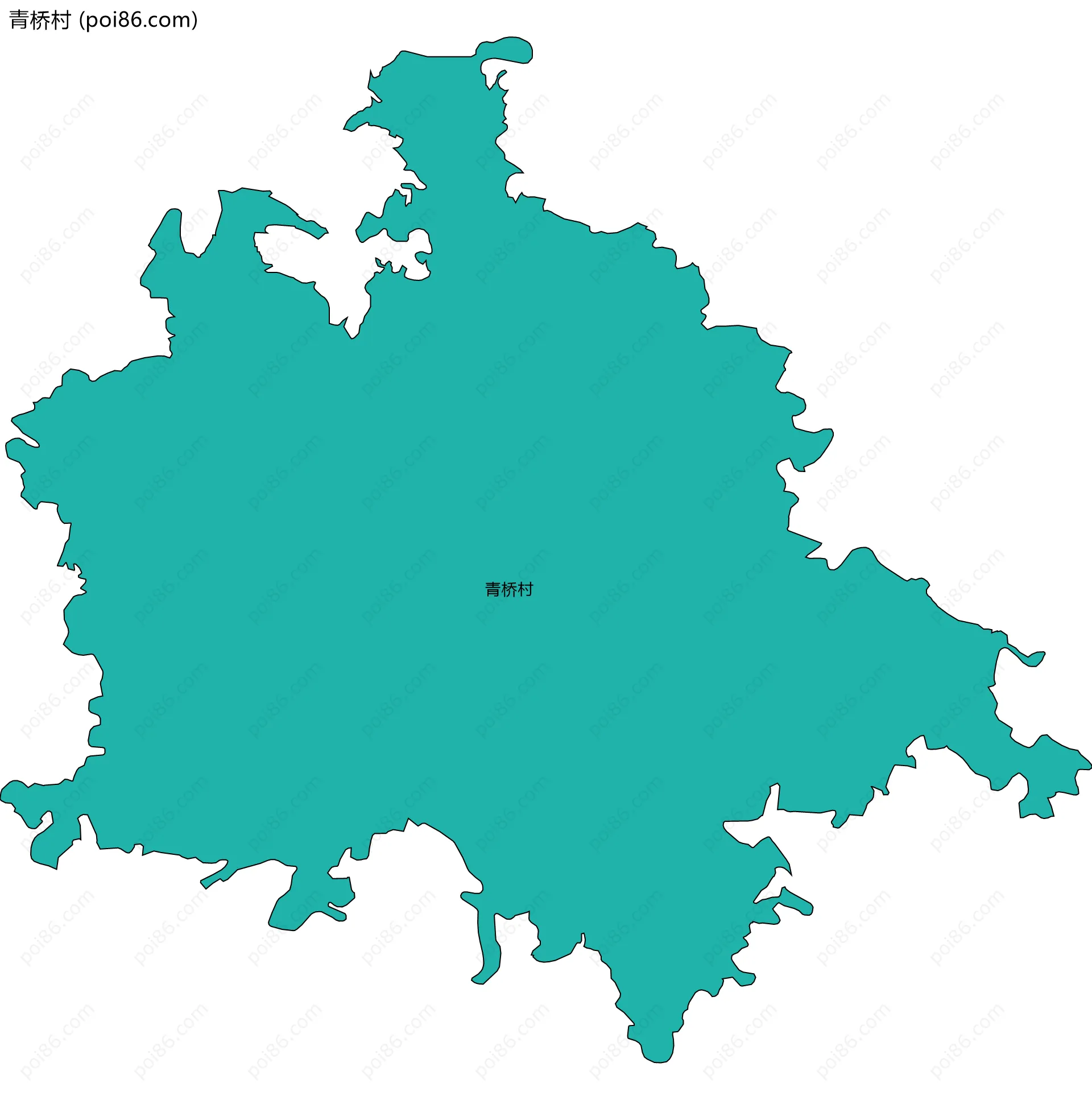 青桥村边界地图