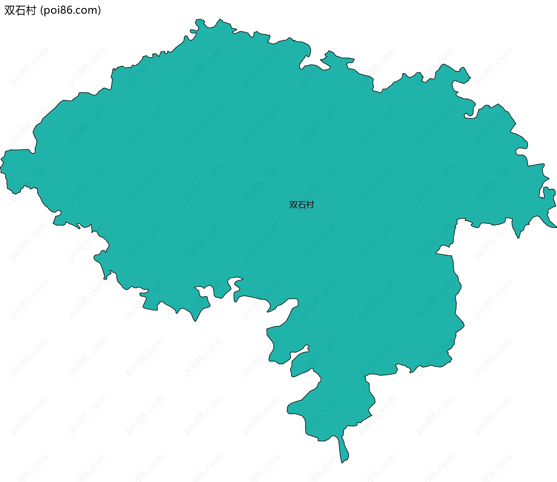 双石村边界地图