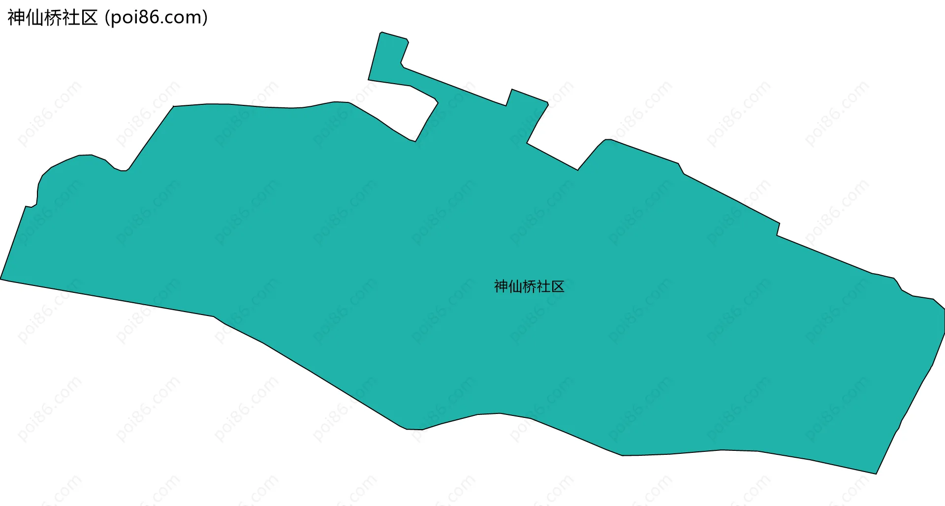 神仙桥社区边界地图