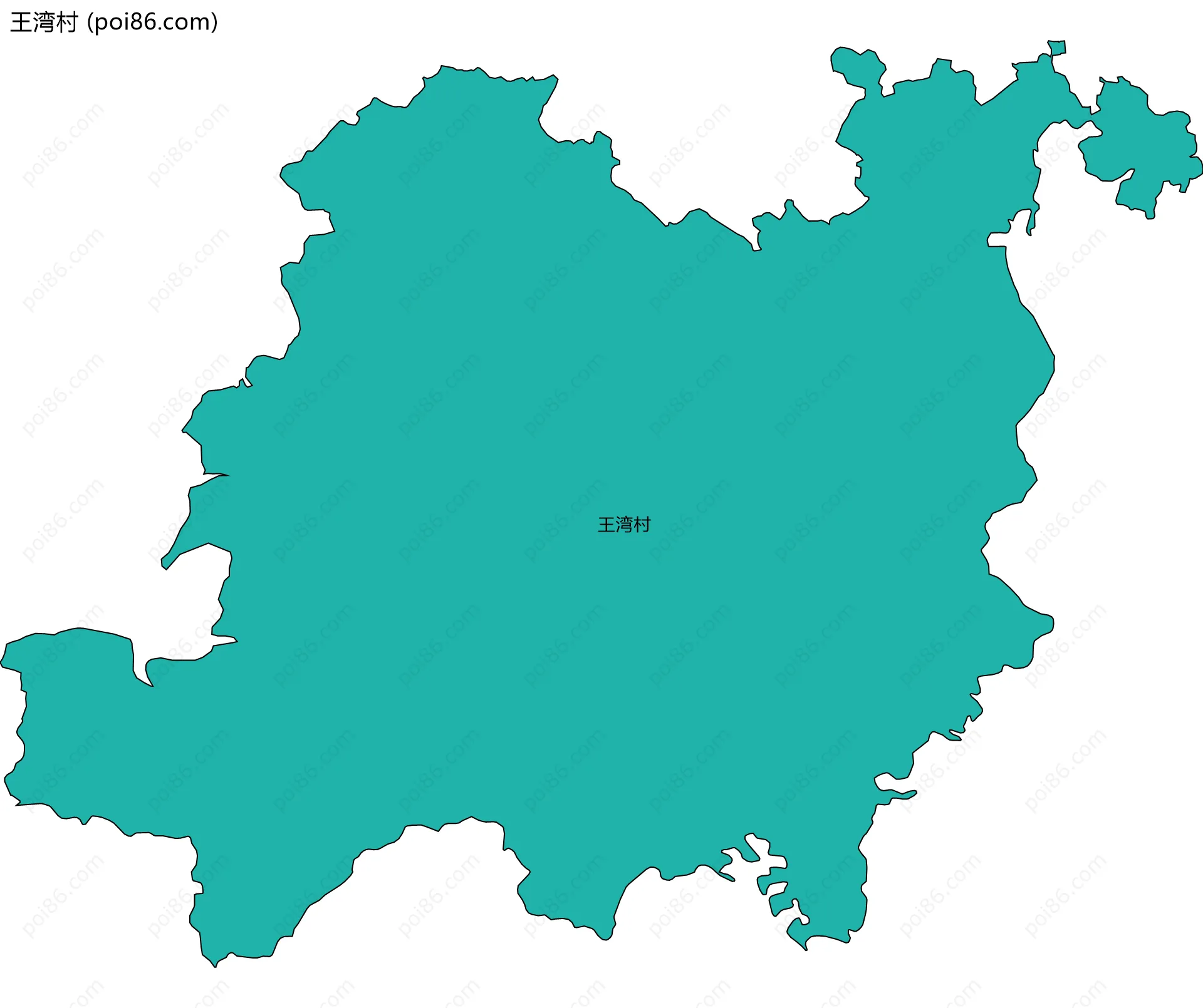 王湾村边界地图