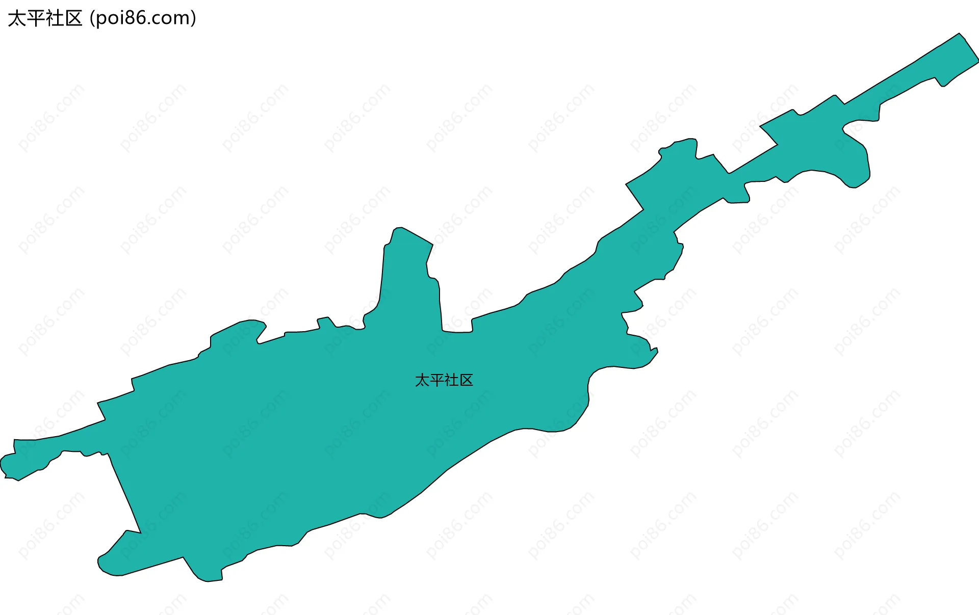 太平社区边界地图
