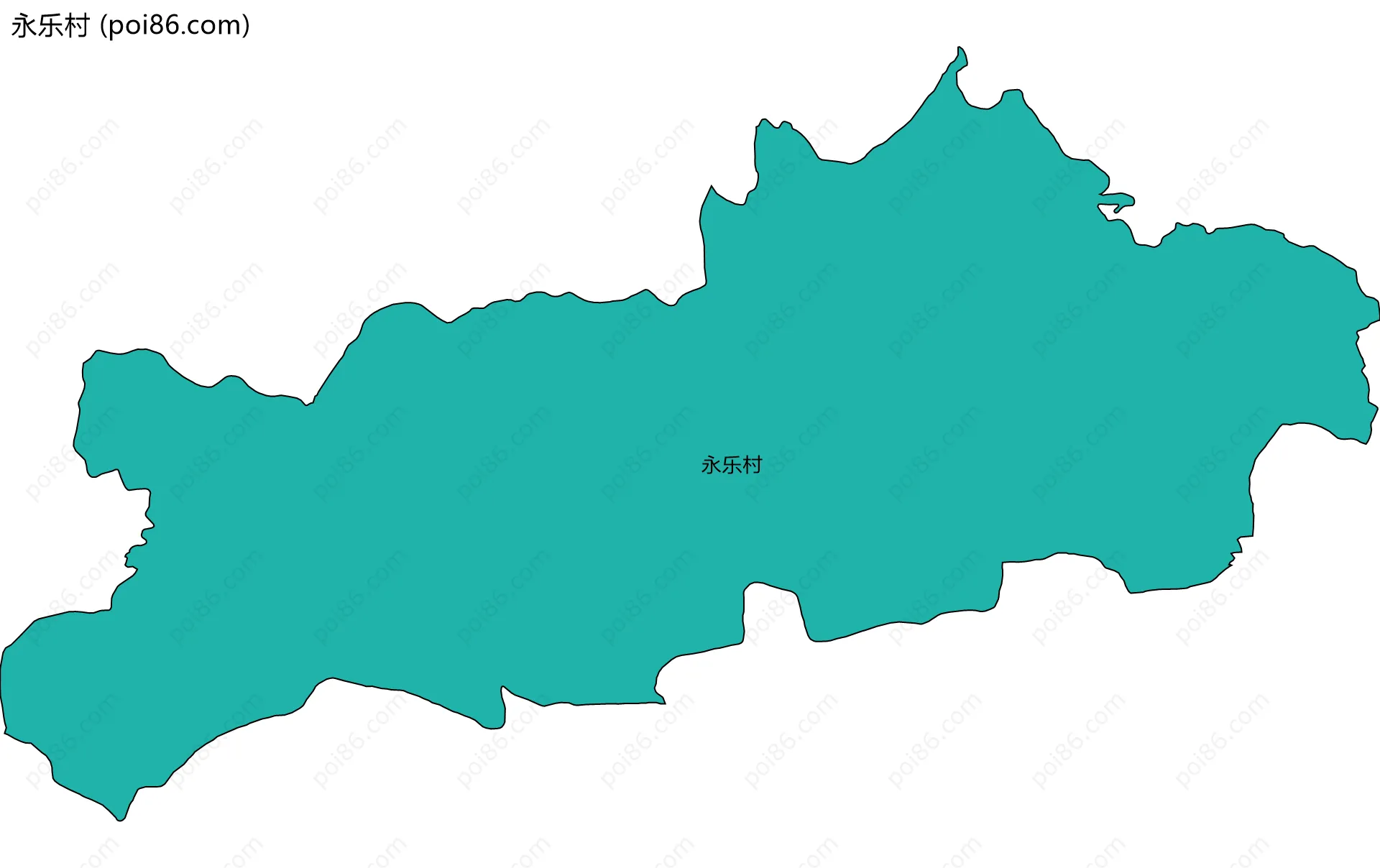 永乐村边界地图