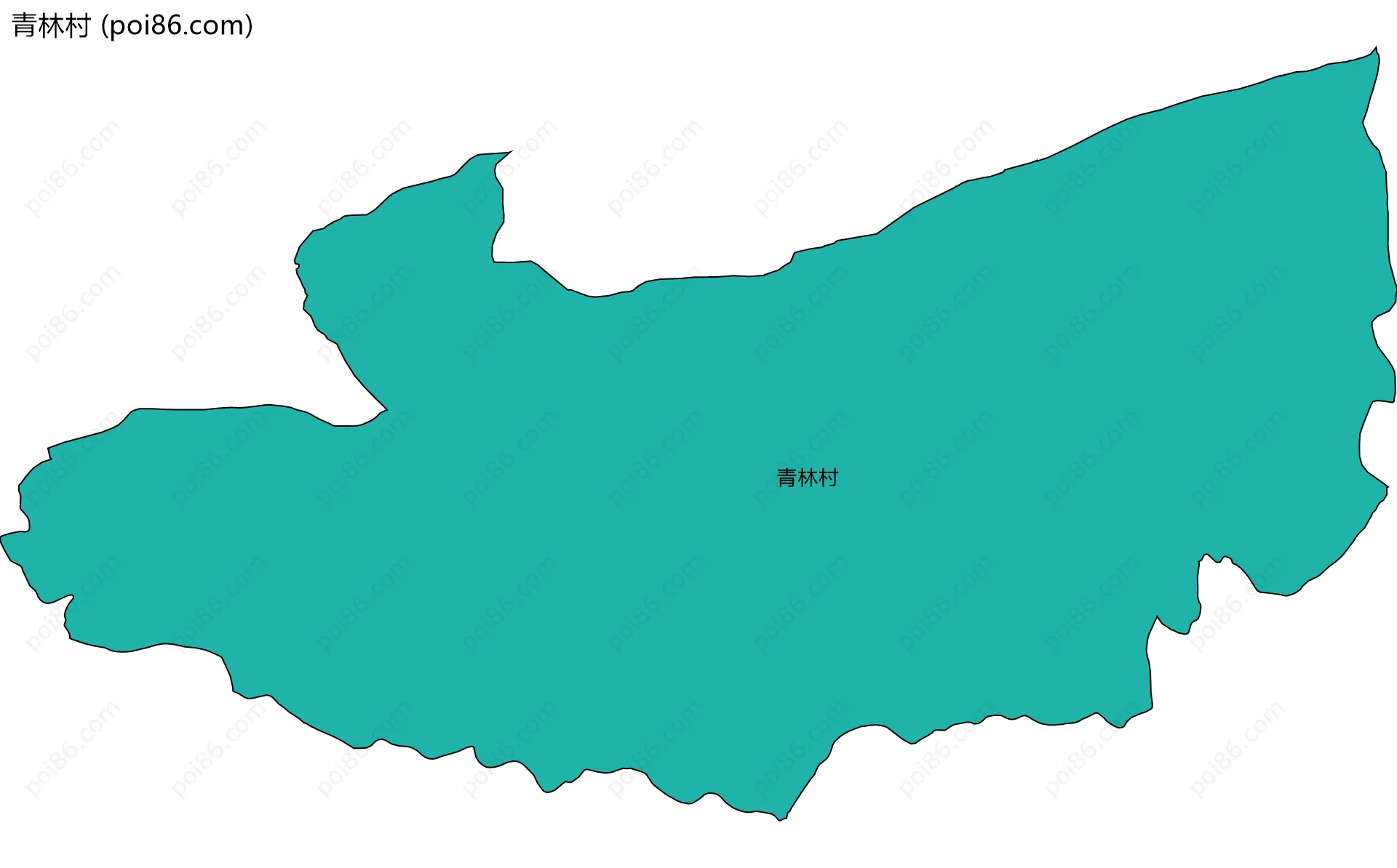 青林村边界地图