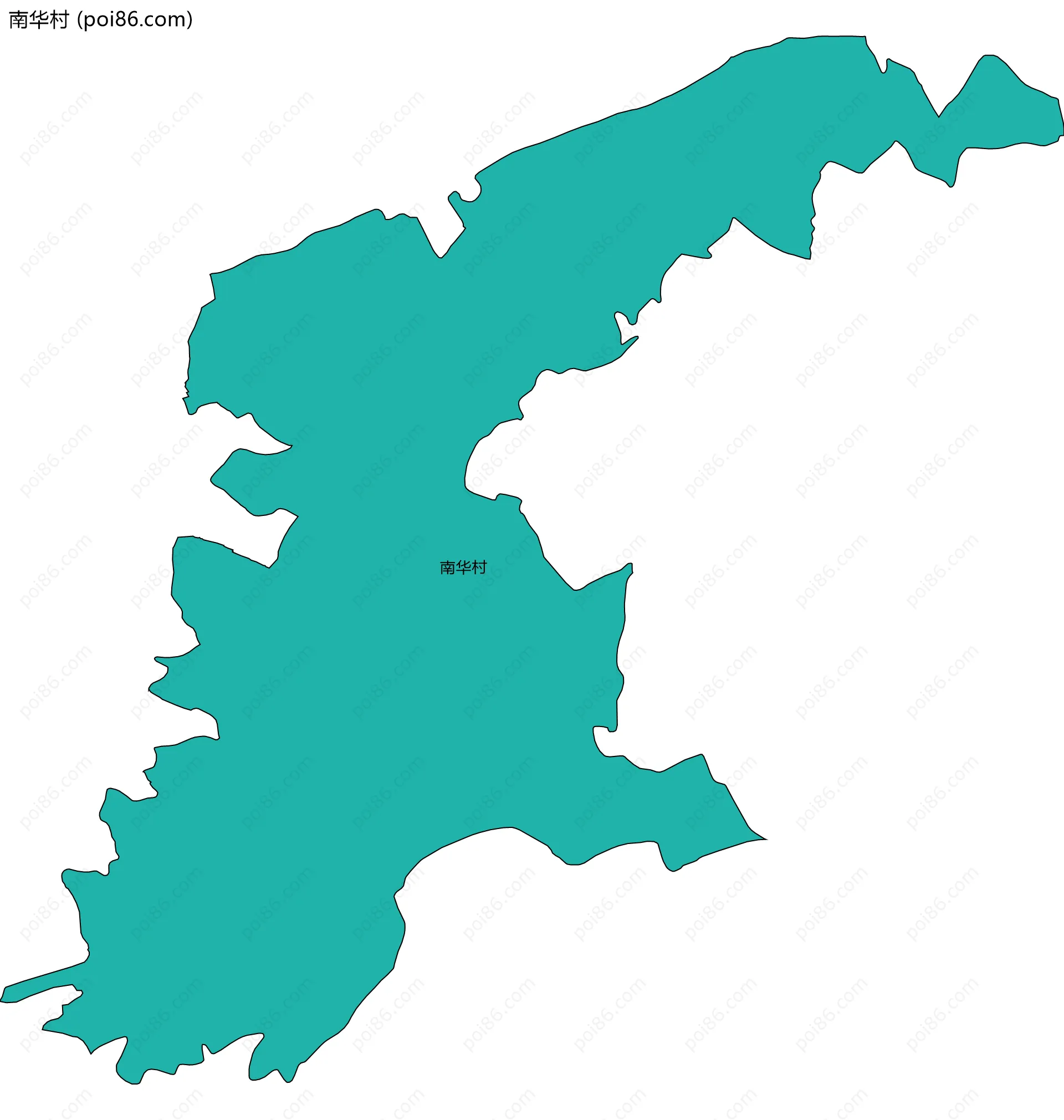 南华村边界地图