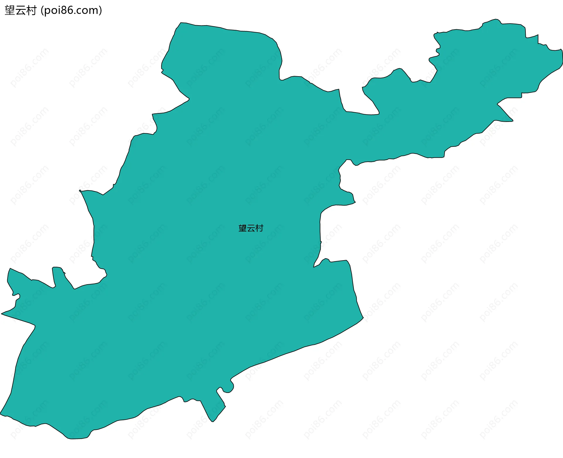 望云村边界地图