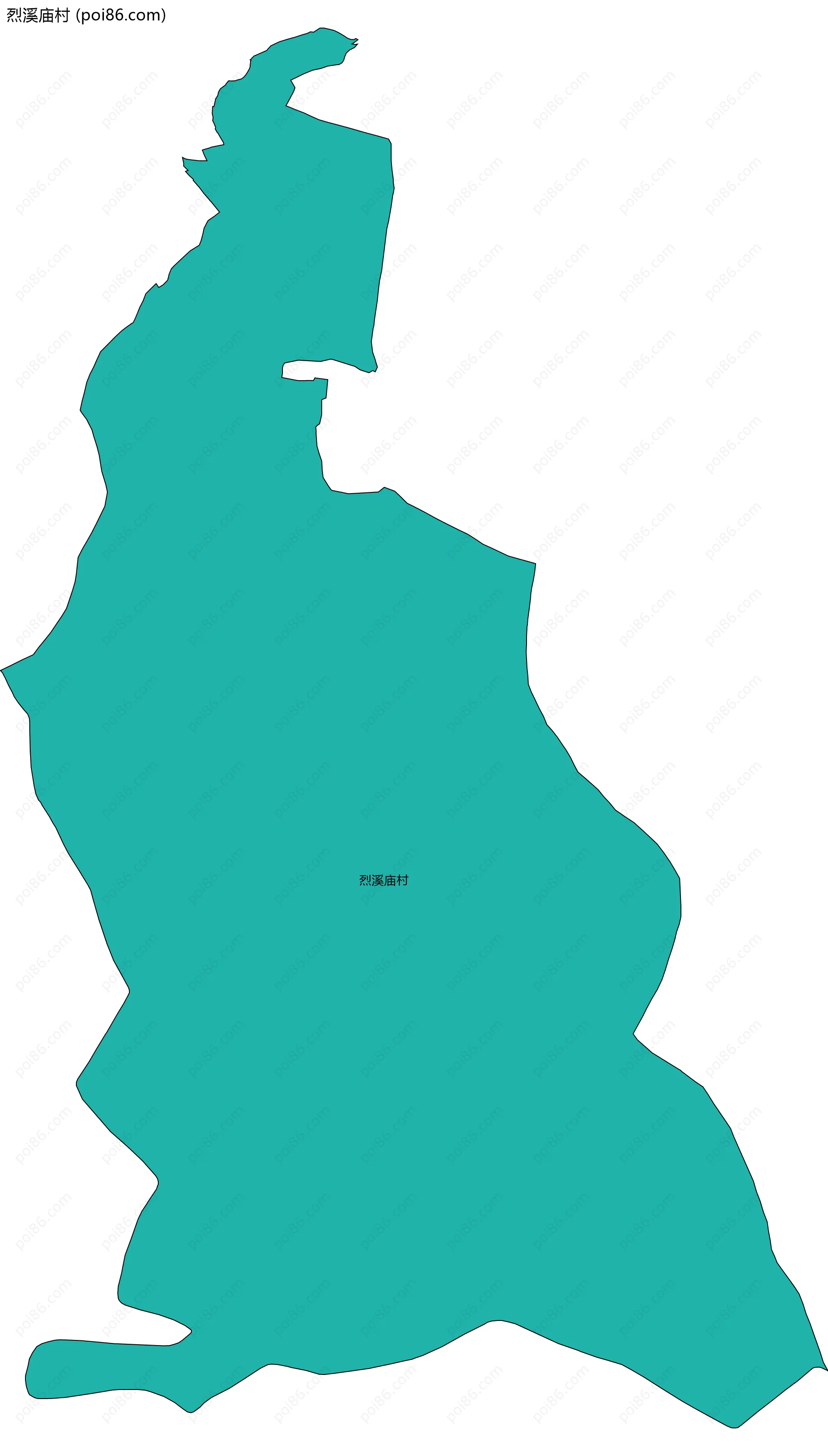 烈溪庙村边界地图