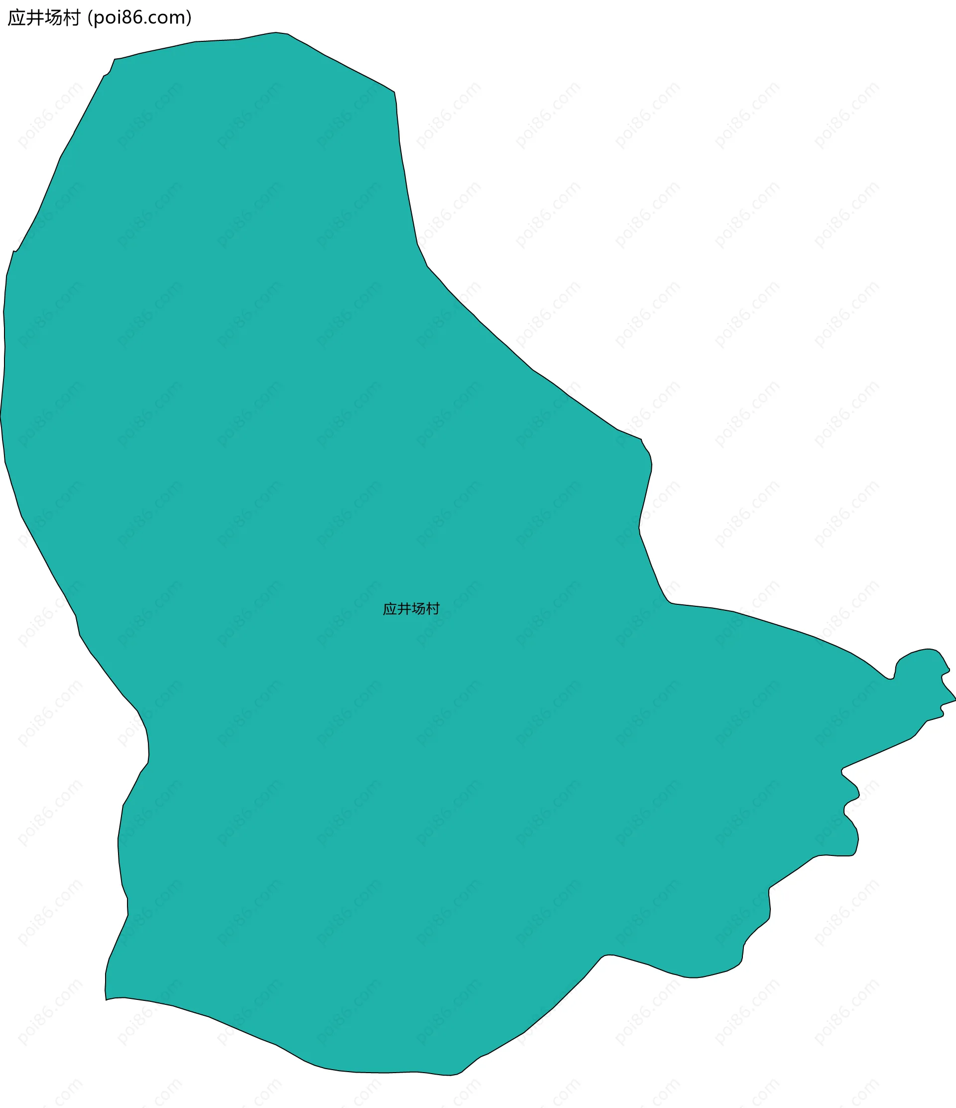 应井场村边界地图