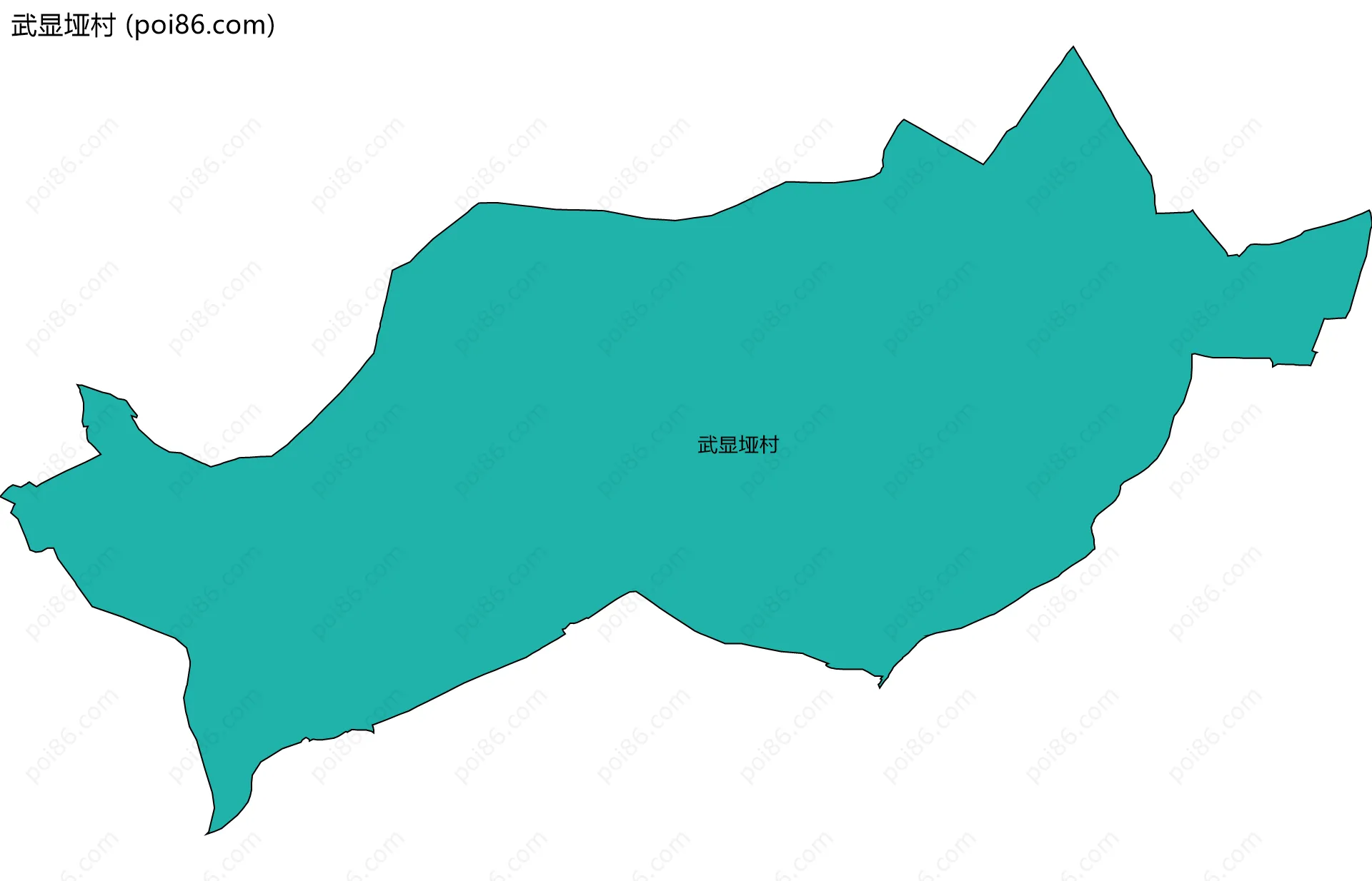 武显垭村边界地图