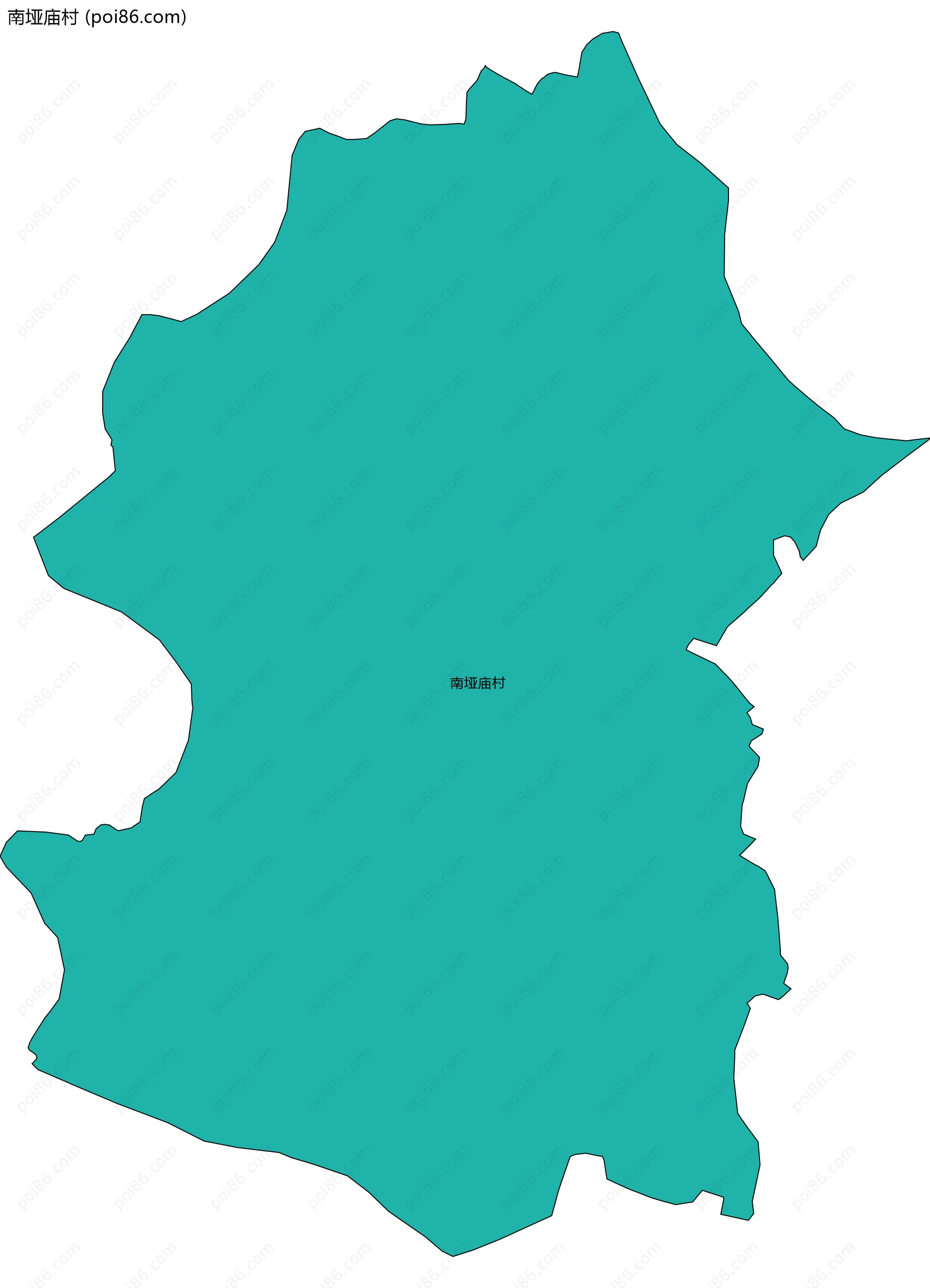 南垭庙村边界地图