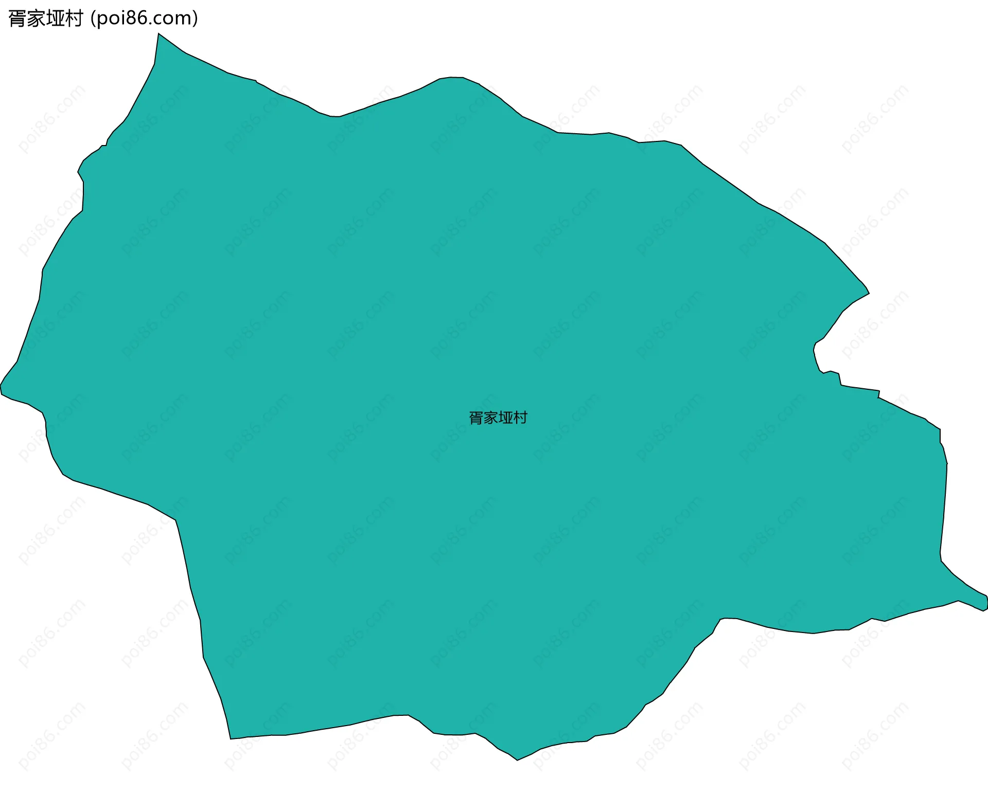 胥家垭村边界地图