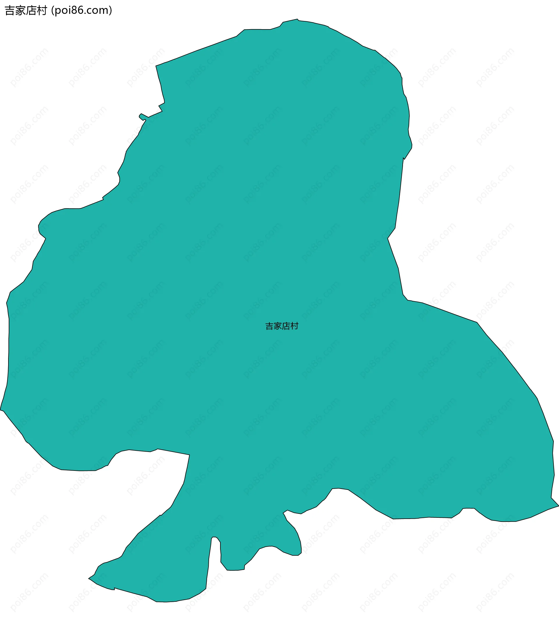吉家店村边界地图