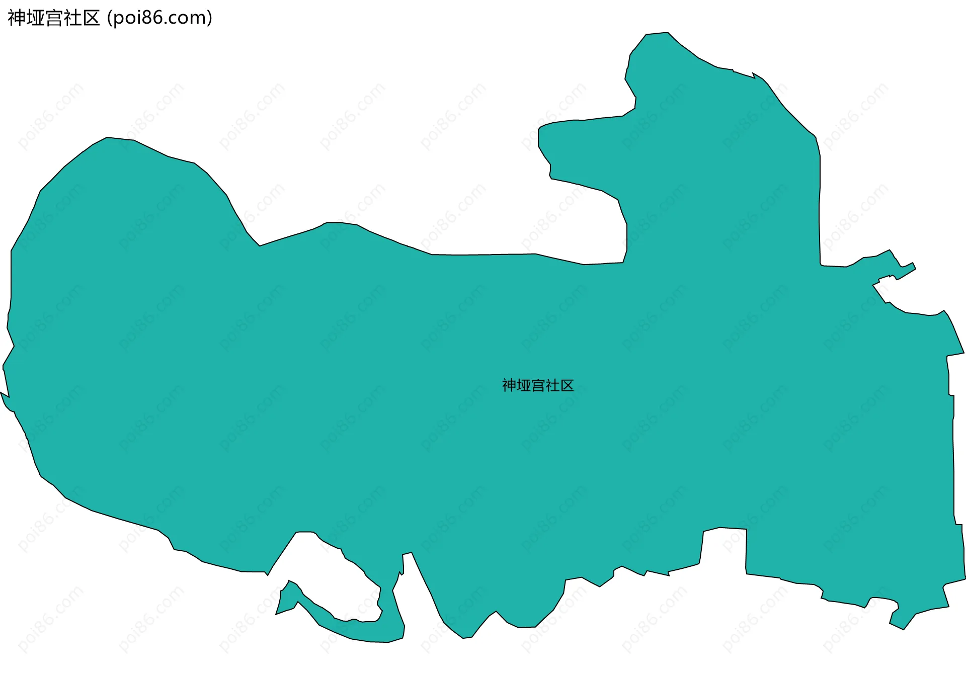 神垭宫社区边界地图