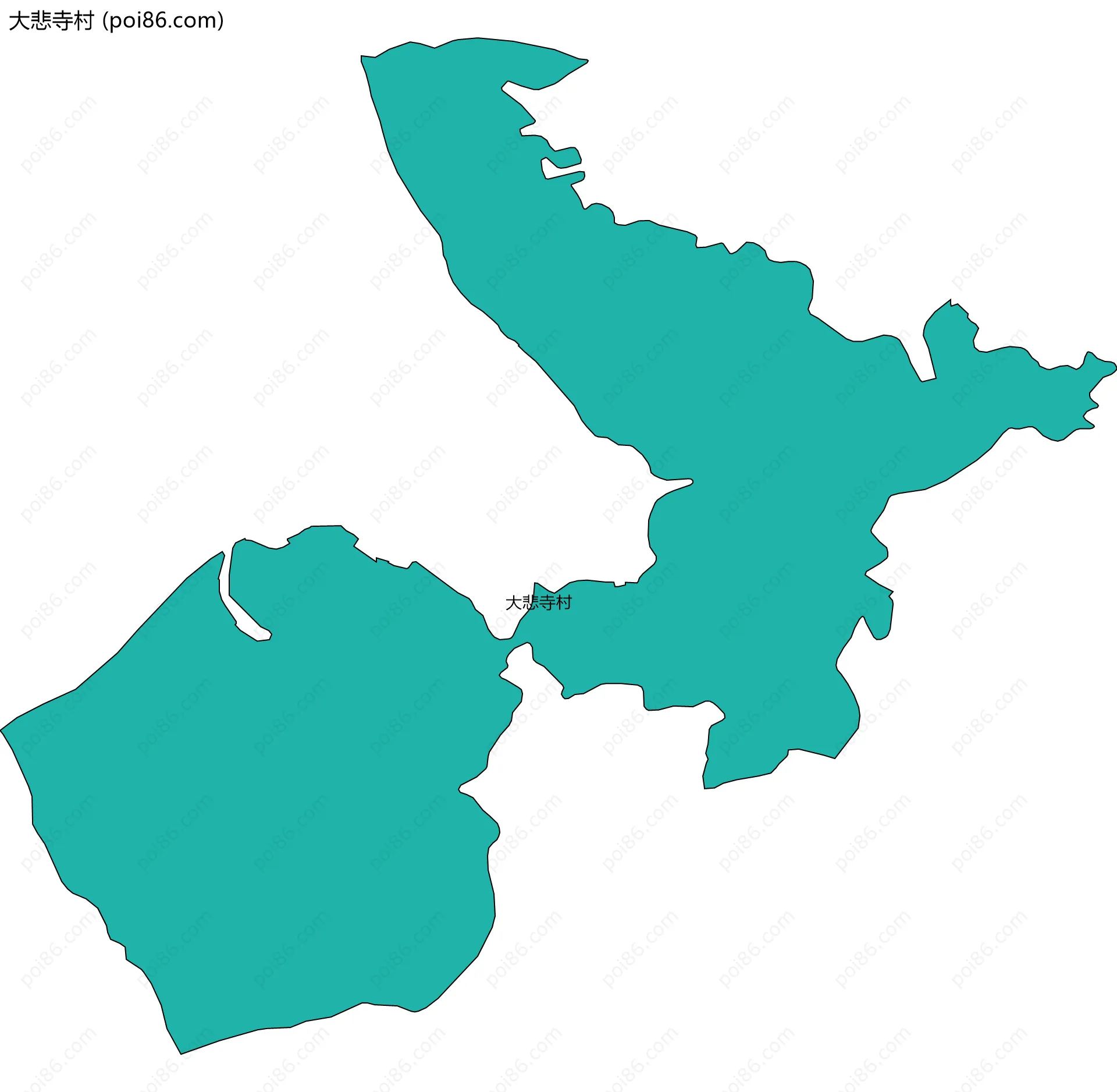 大悲寺村边界地图