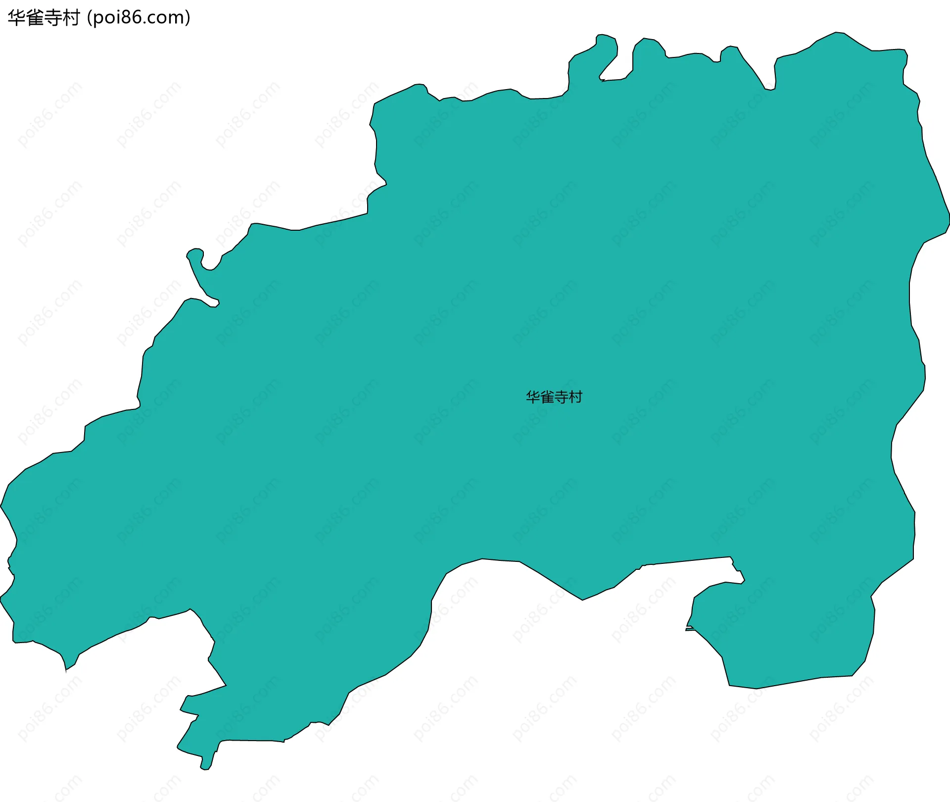 华雀寺村边界地图