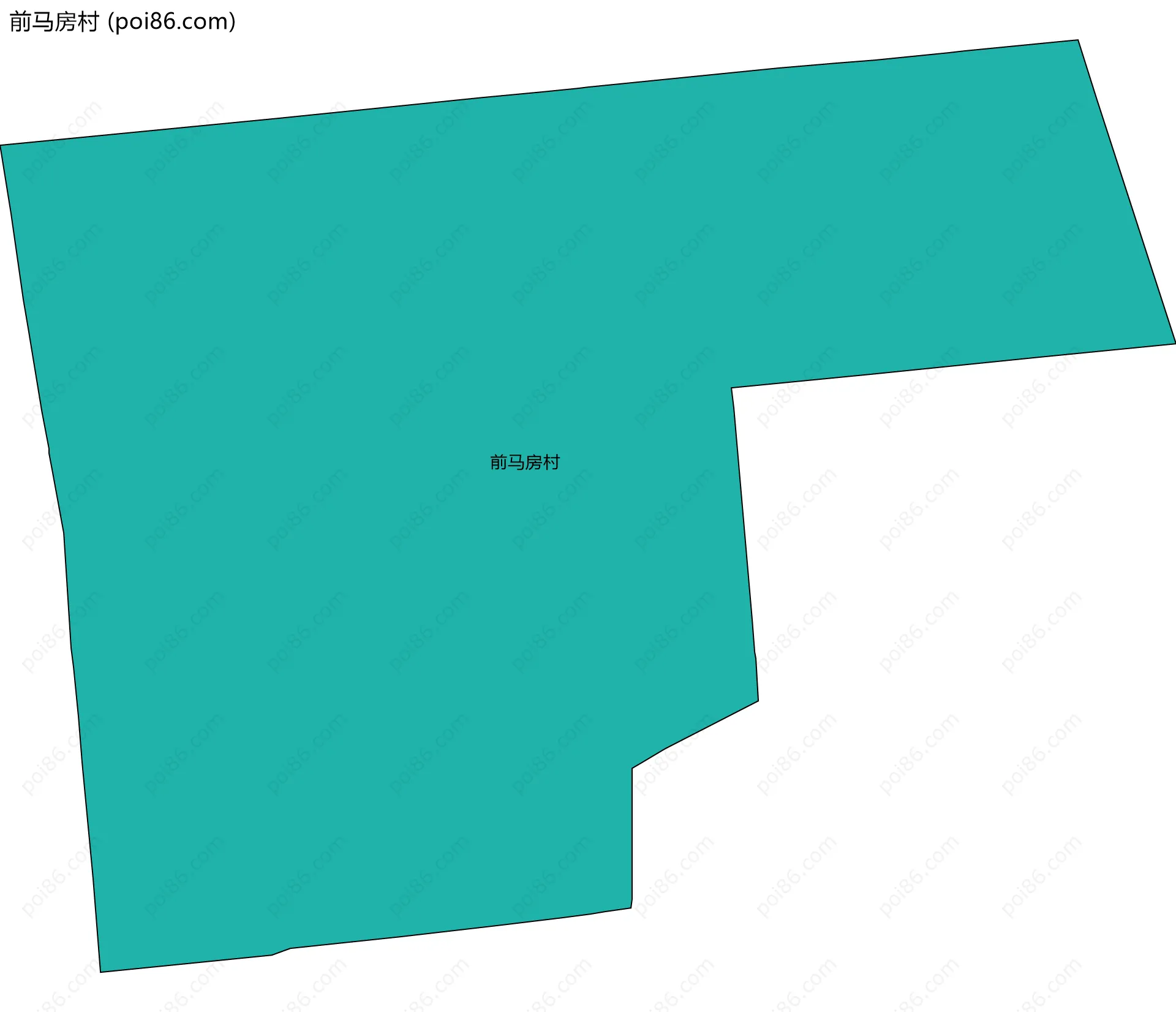 前马房村边界地图