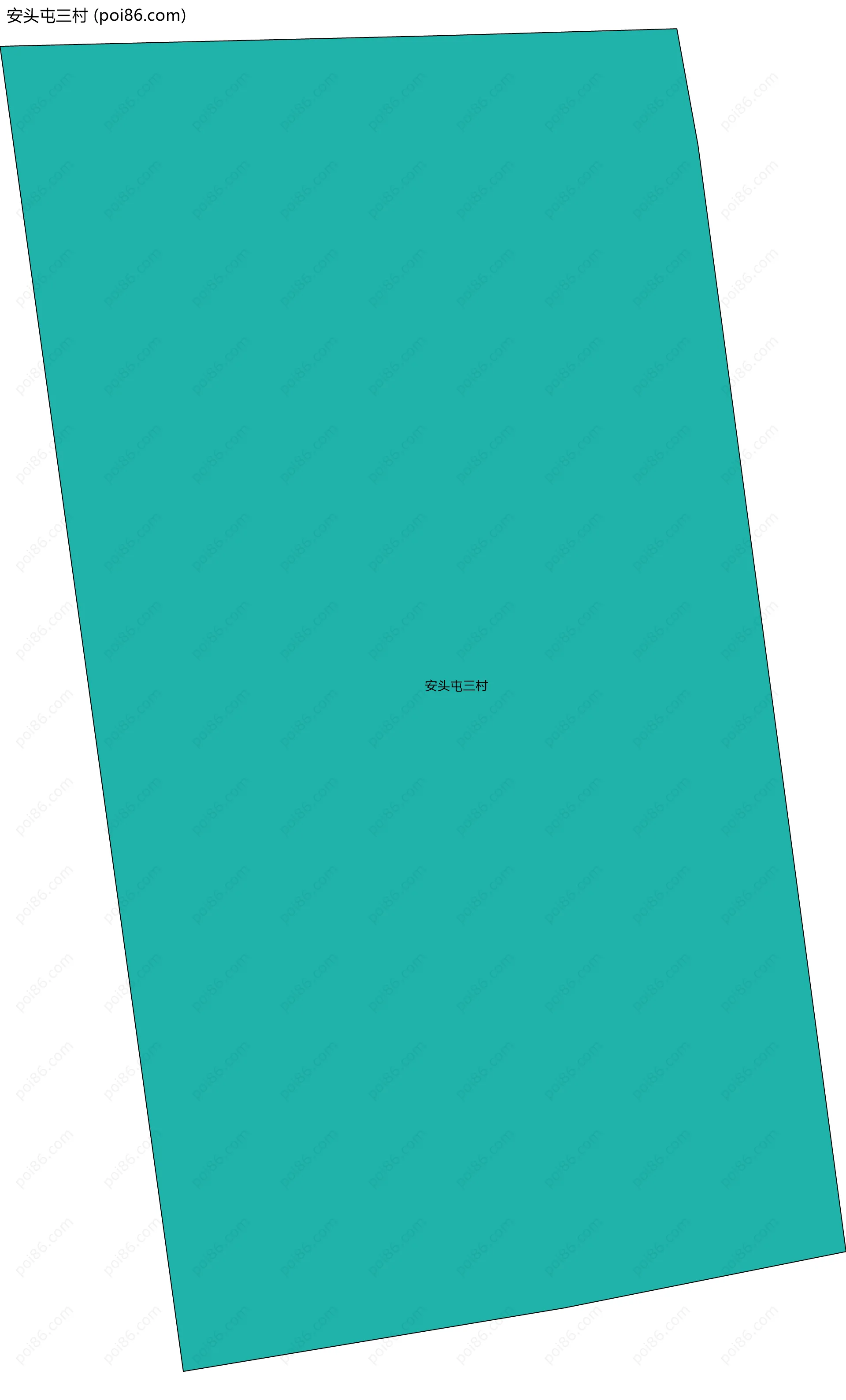 安头屯三村边界地图