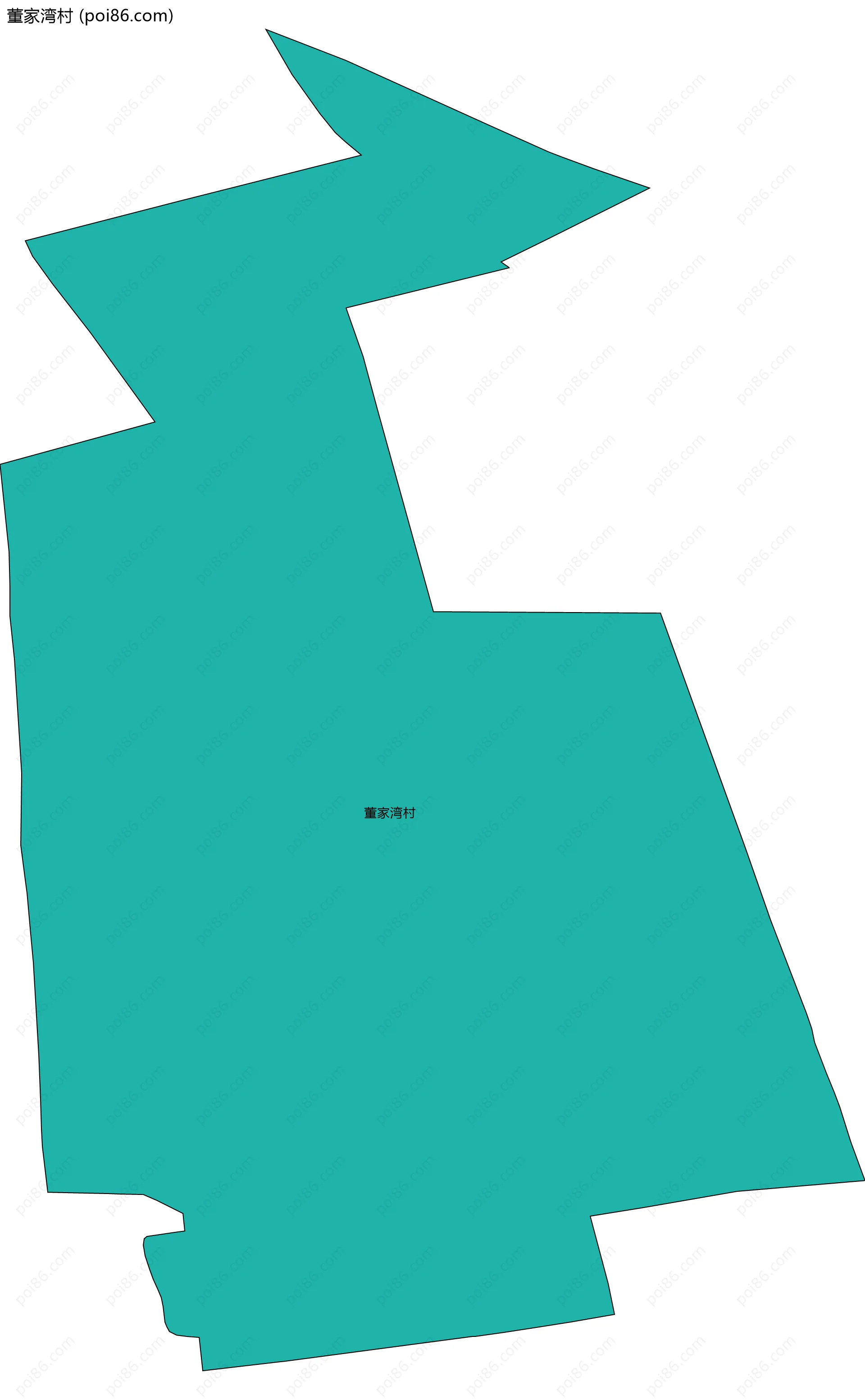 董家湾村边界地图