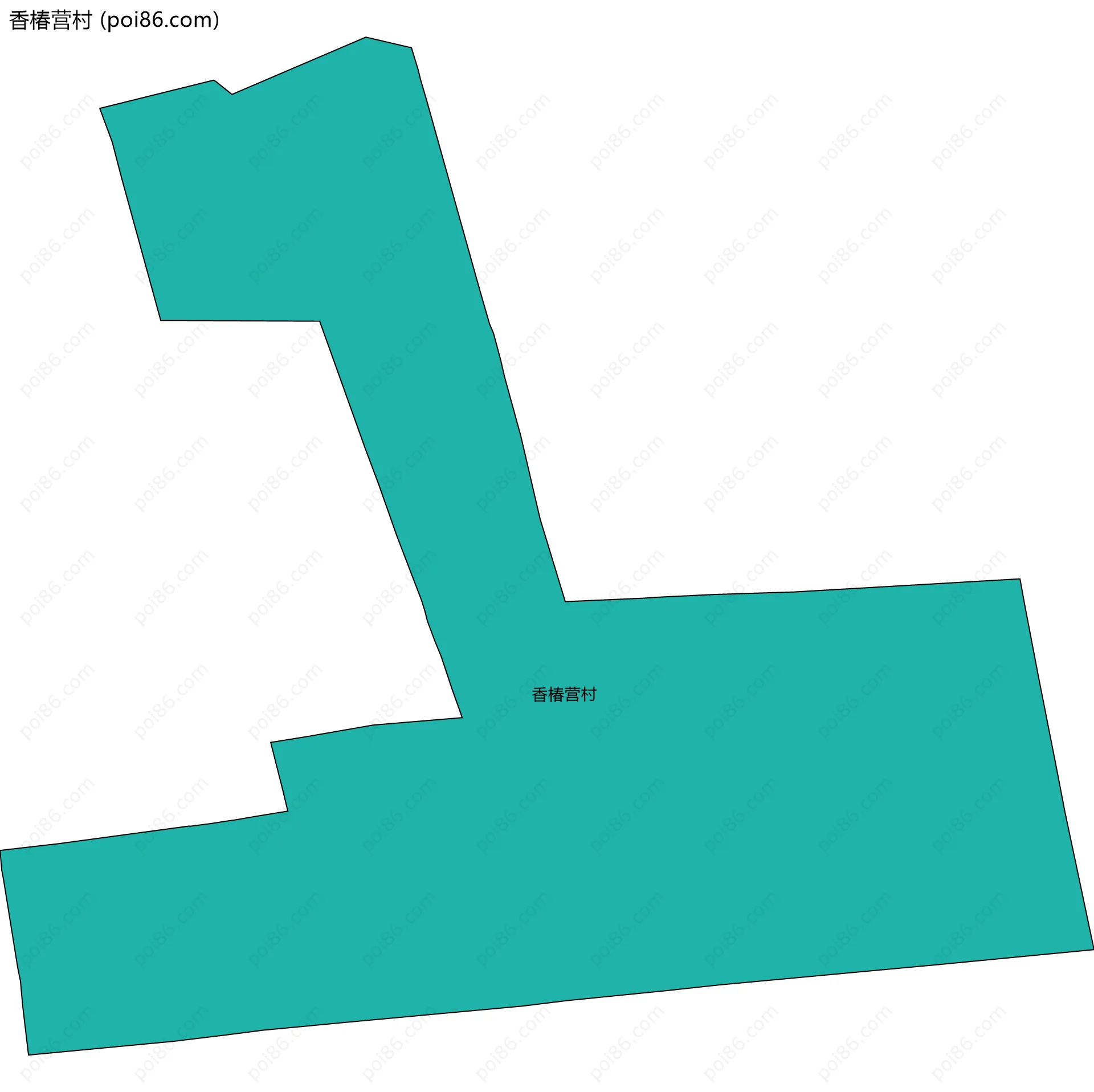 香椿营村边界地图