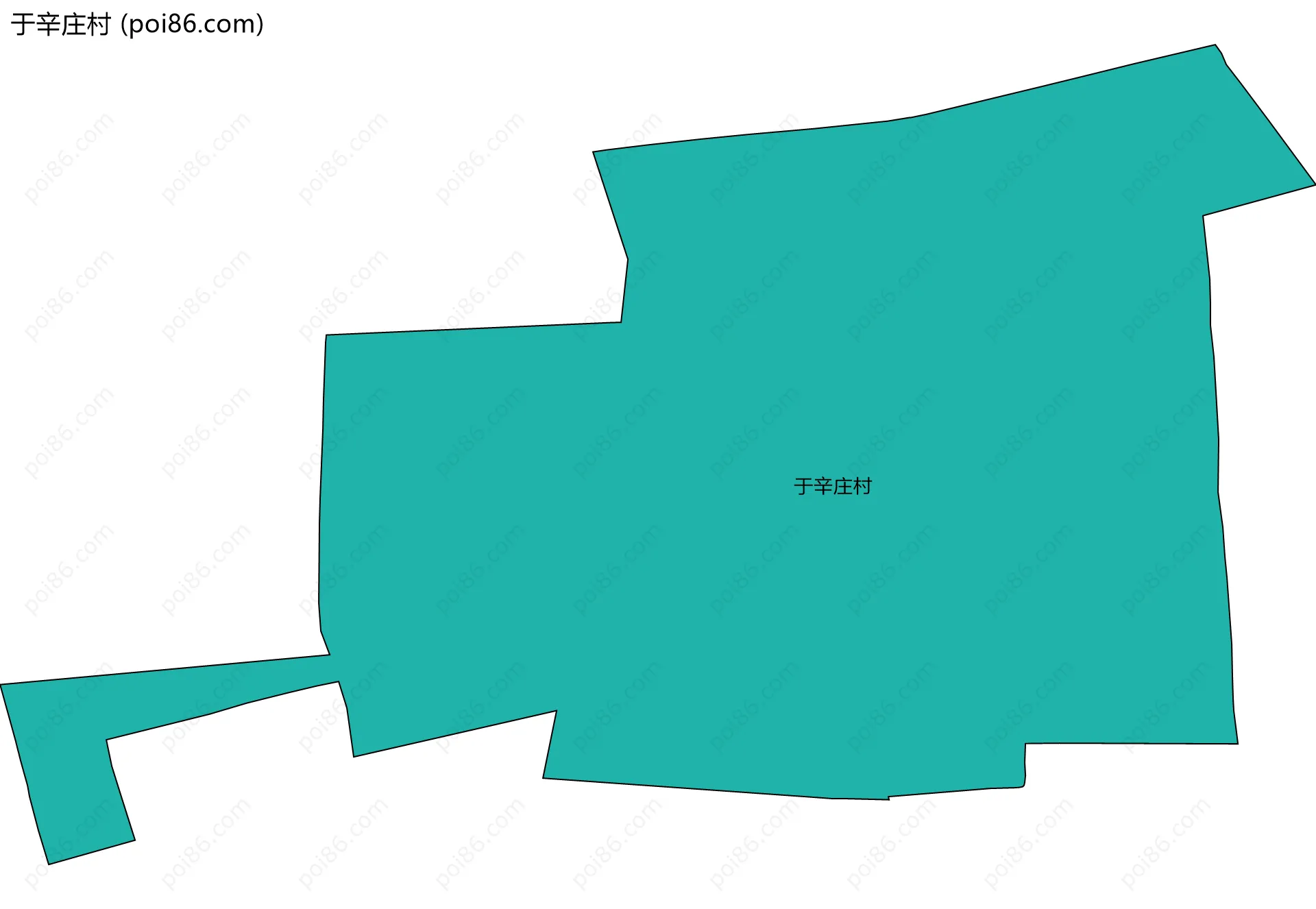 于辛庄村边界地图