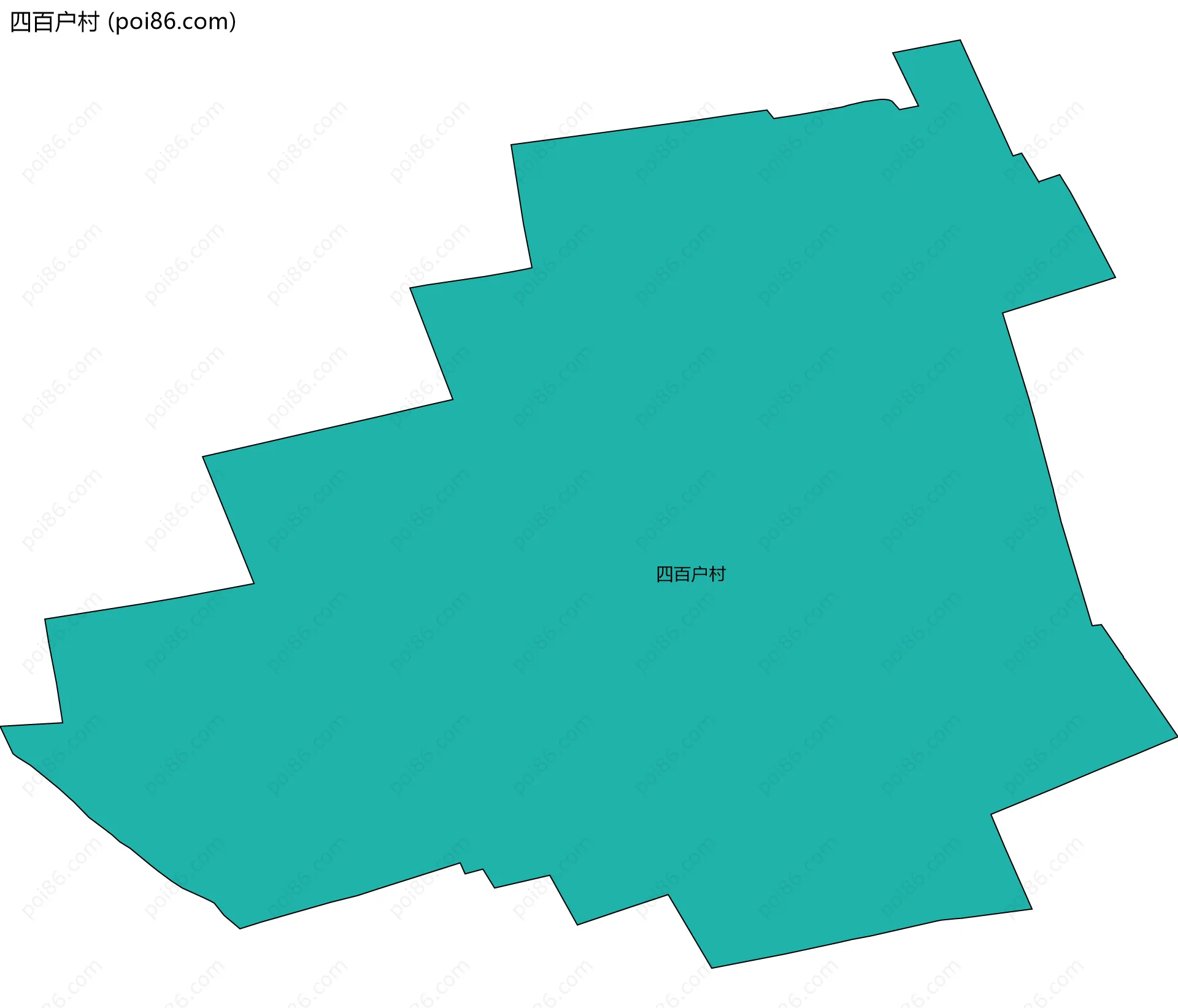 四百户村边界地图